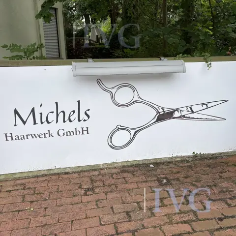 Enseigne publicitaire lumineuse "Michels Haarwerk GmbH"