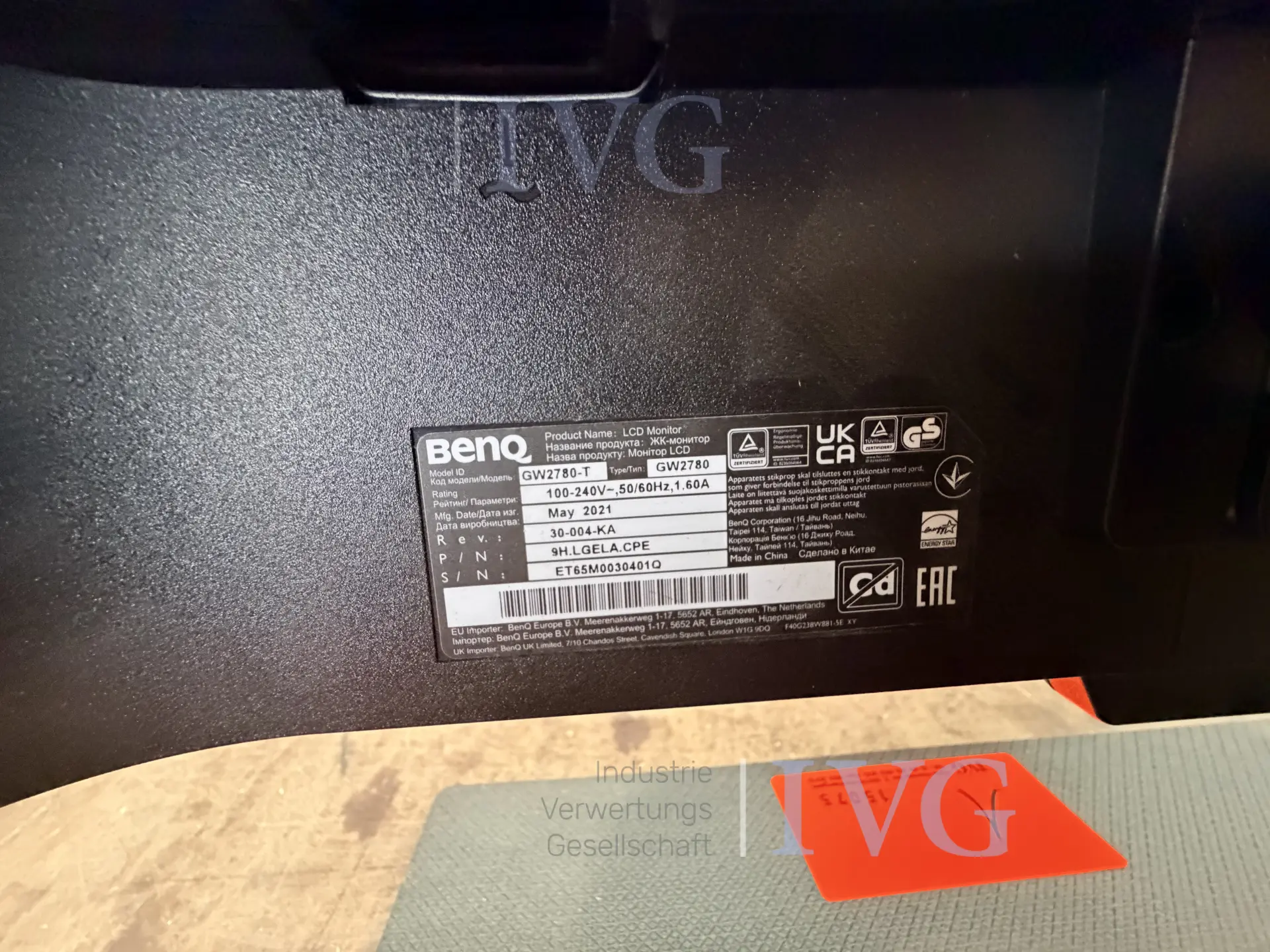 Flachbildschirm BENQ GW2780-T – foto 3 – kavel bij IVG, Kirchlengern