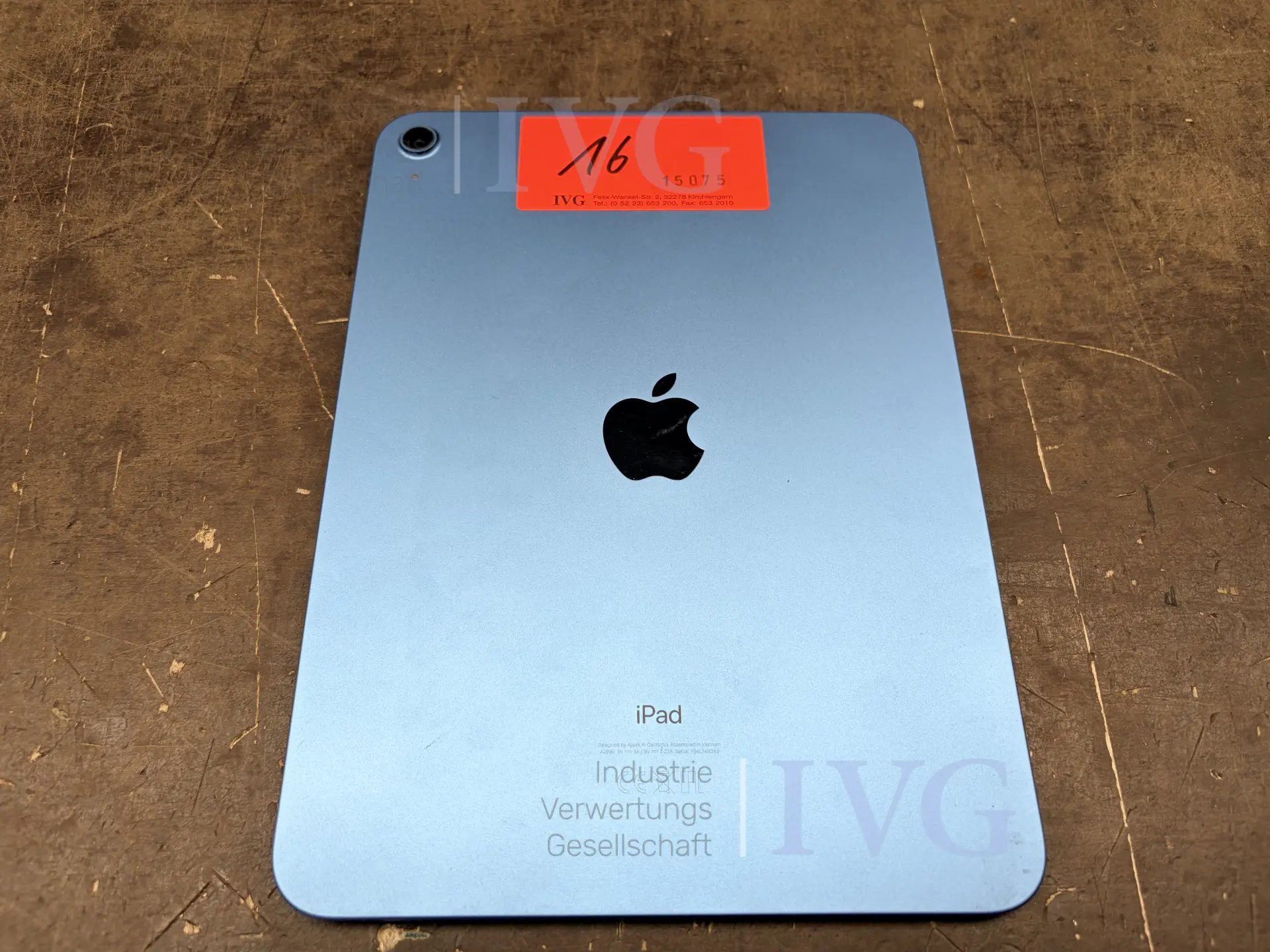 Tablet APPLE iPad A2602 – foto 2 – kavel bij IVG, Kirchlengern