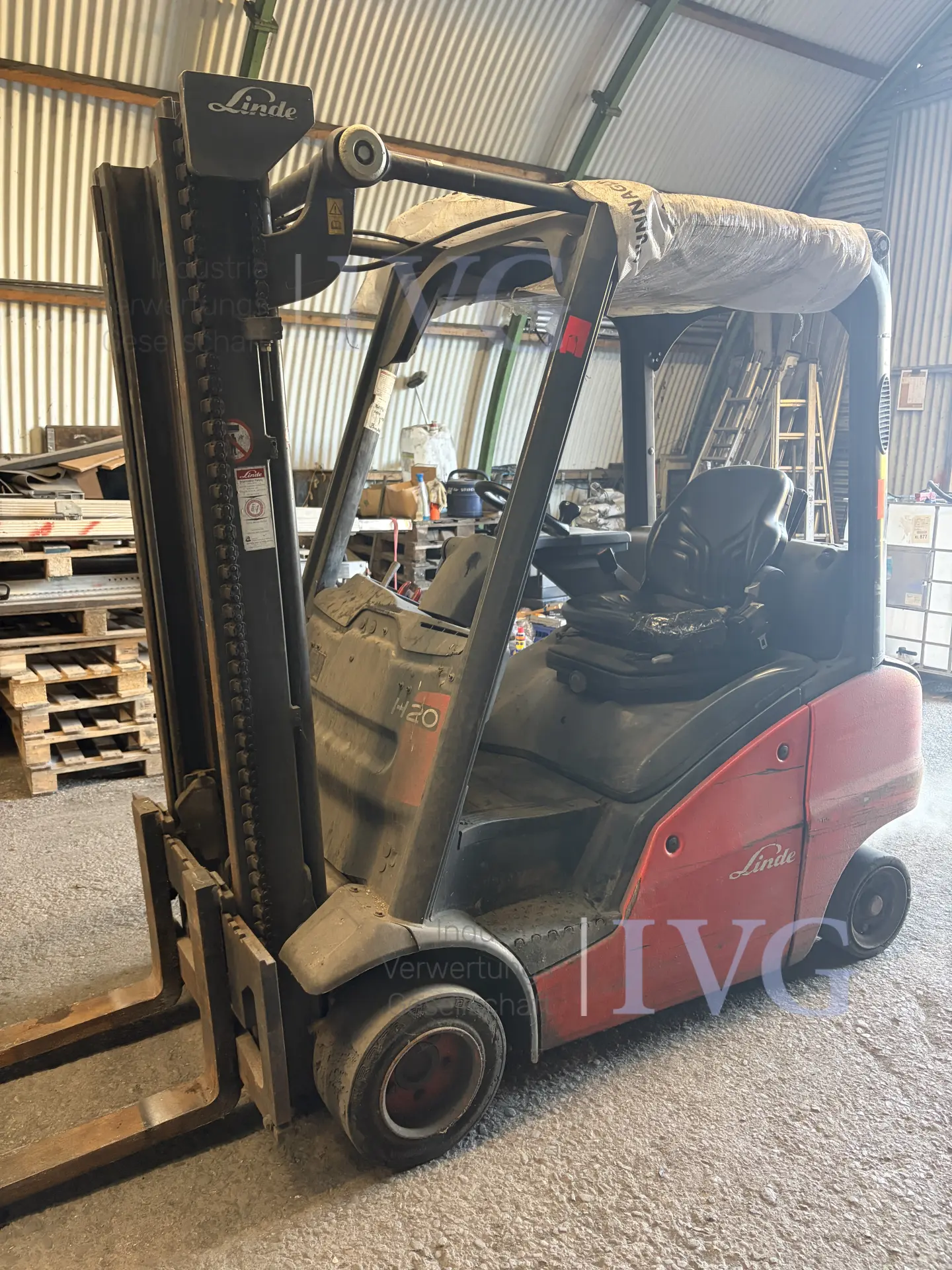 Treibgas-Gabelstapler LINDE H20 – foto 2 – kavel bij IVG, Solingen