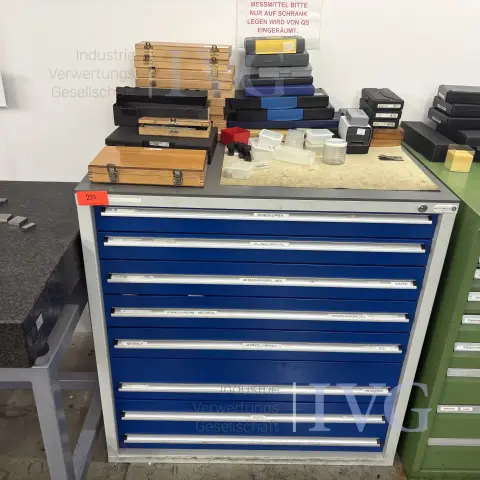 Steel drawer cabinet (grey/blue) HAHN+KOLB
