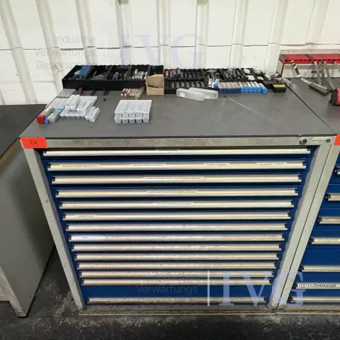 Steel drawer cabinet (grey/blue) HAHN+KOLB