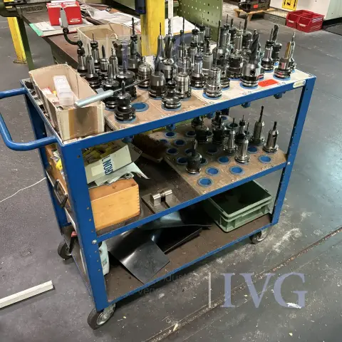Tool transport trolley (blue) HAHN+KOLB