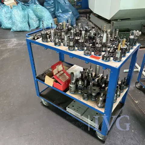 Tool transport trolley (blue) HAHN+KOLB