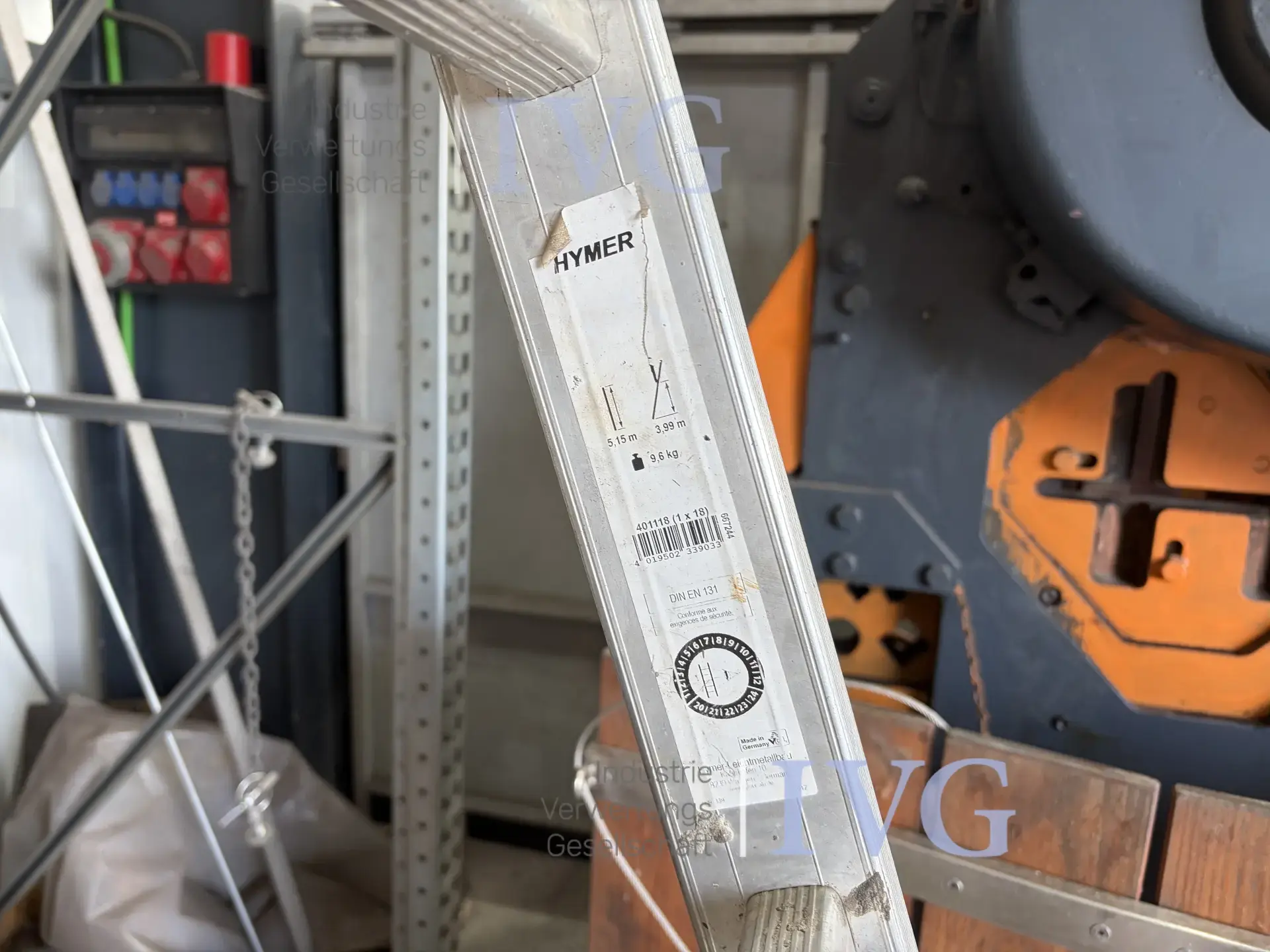 HYMER aluminium trapladder – foto 3 – kavel bij IVG, Olfen