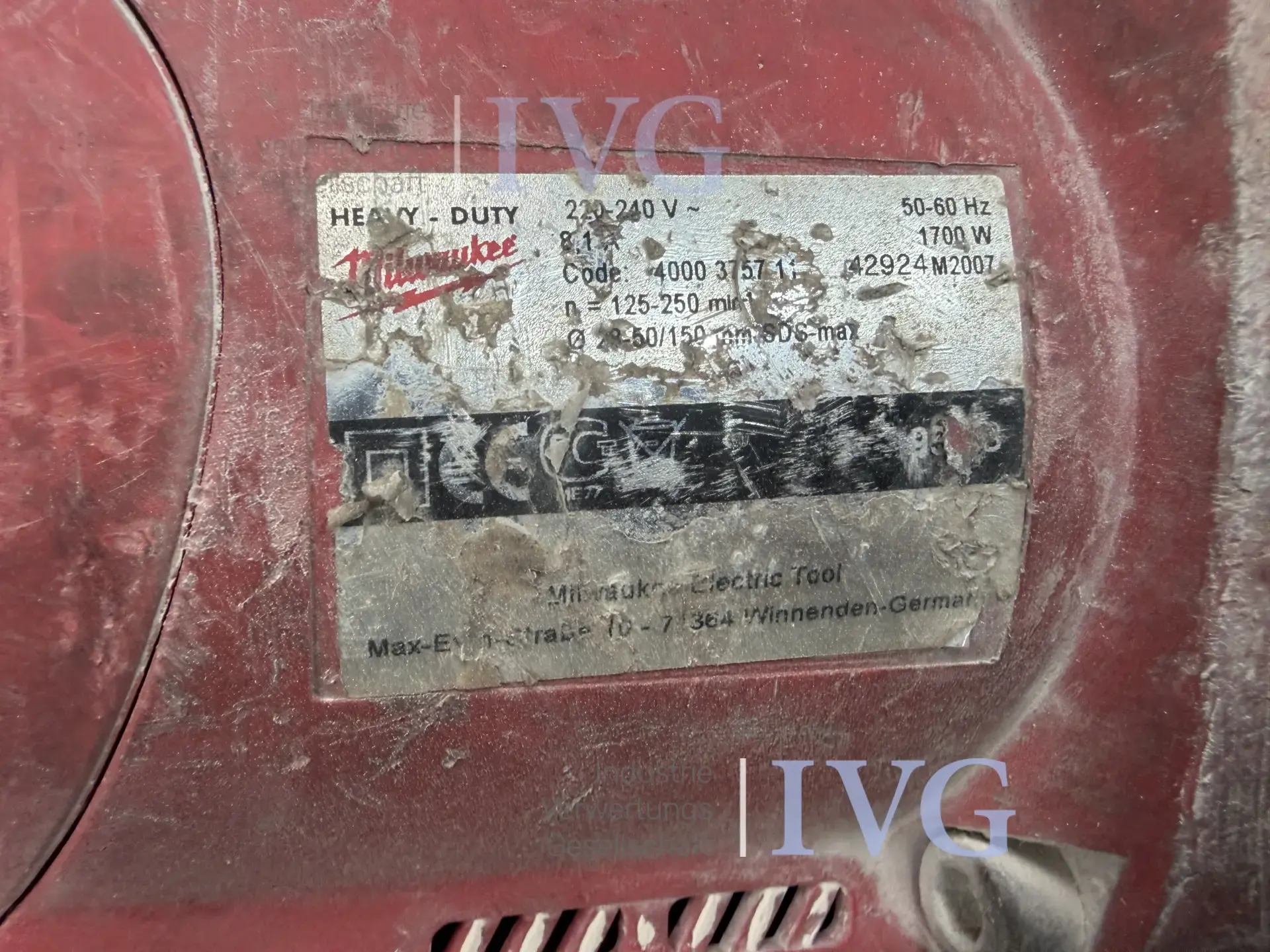 Kombihammer MILWAUKEE 950 – foto 2 – kavel bij IVG, Olfen