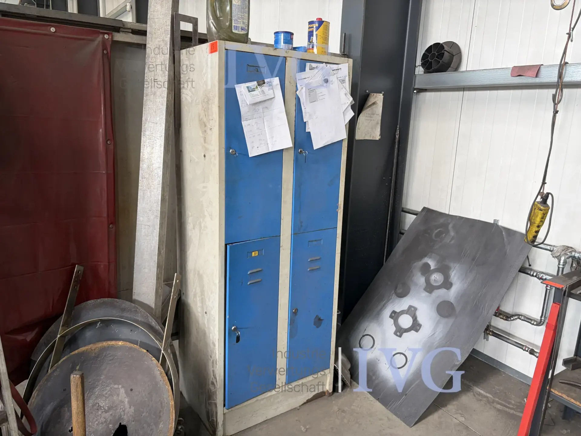 Stalen kluisje (blauw) – foto 3 – kavel bij IVG, Olfen
