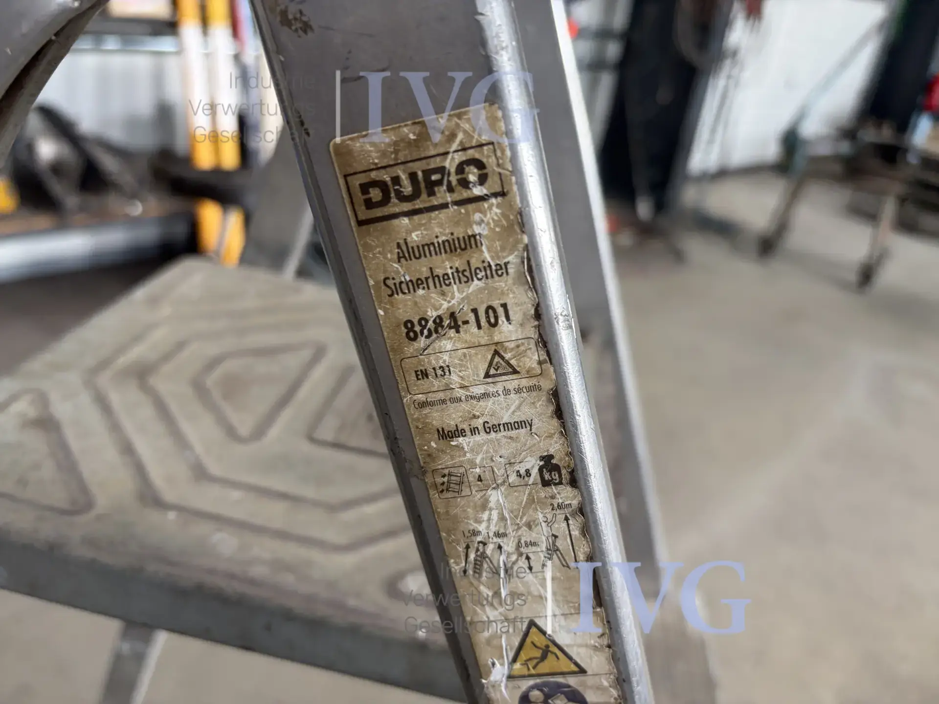 Alu-Stehleiter DURO – foto 3 – kavel bij IVG, Olfen