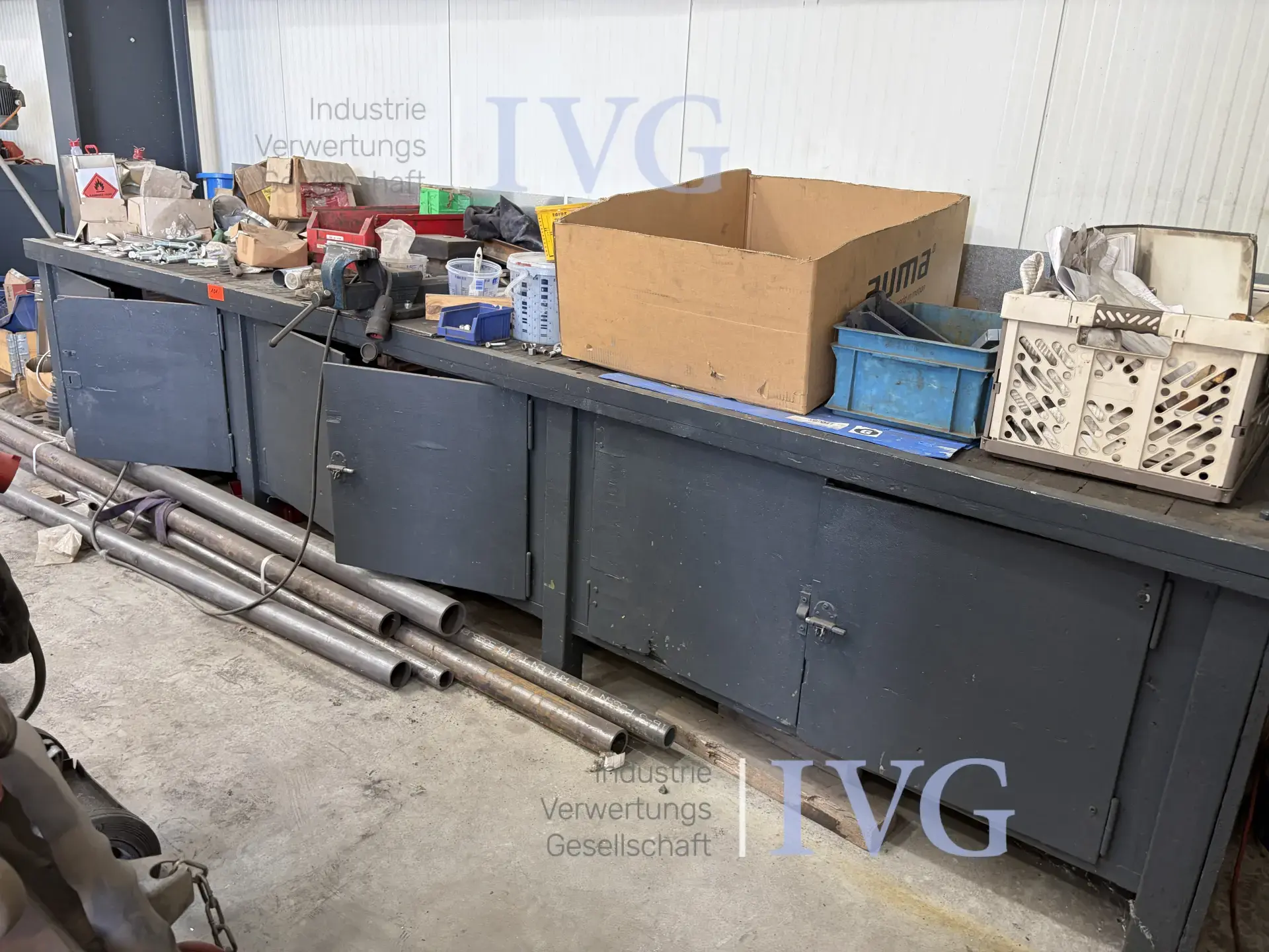 Stahl-Werkbank – foto 3 – kavel bij IVG, Olfen