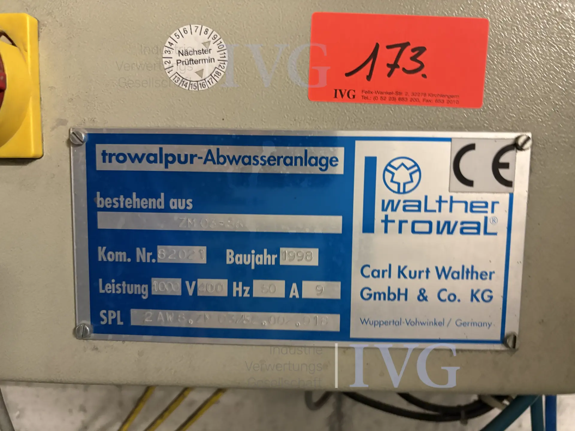 Korbzentrifuge WALTHER TROWAL ZM03 – foto 6 – kavel bij IVG, Freiberg