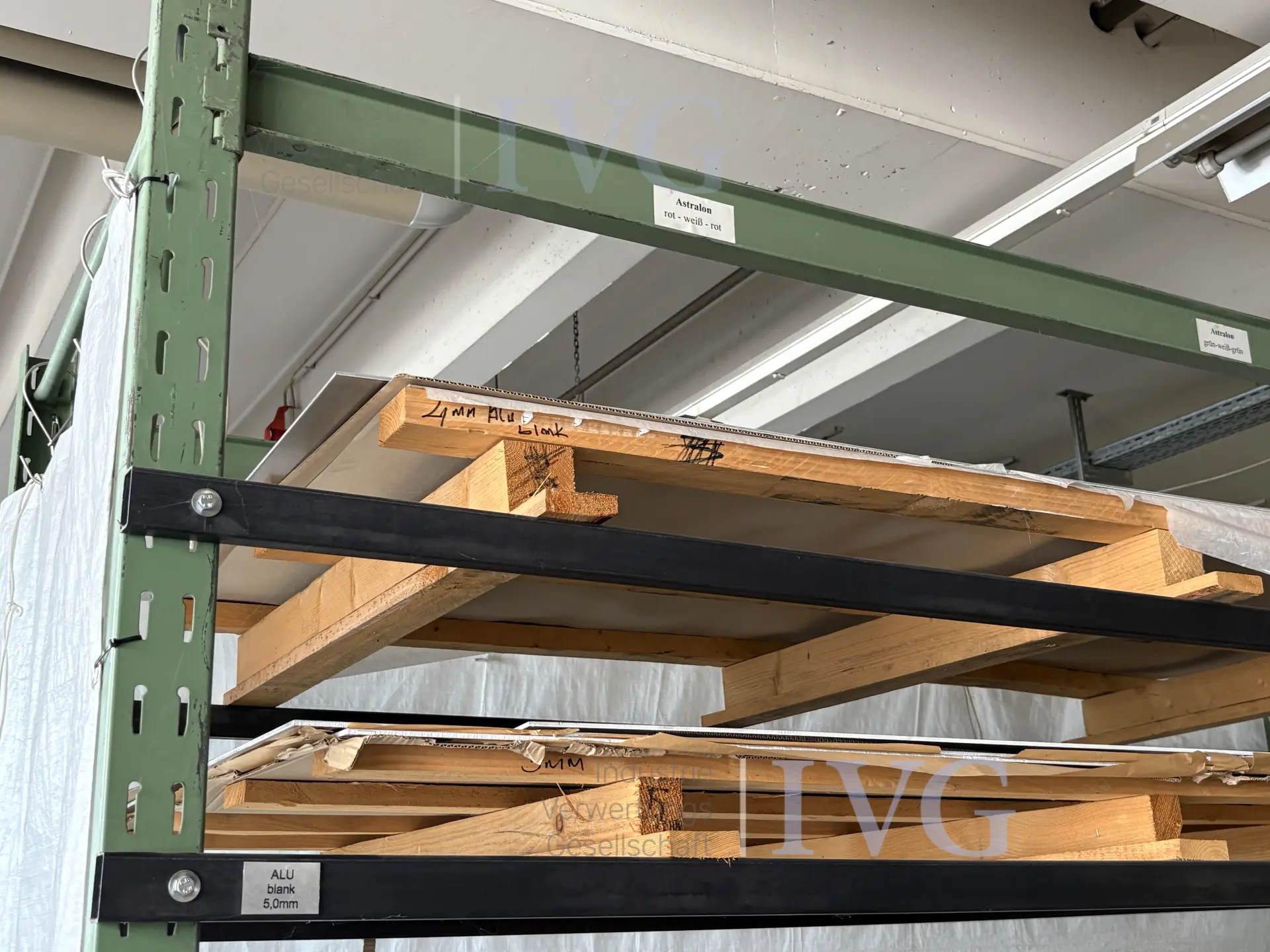 Schwerlastregal (grün) – foto 10 – kavel bij IVG, Freiberg