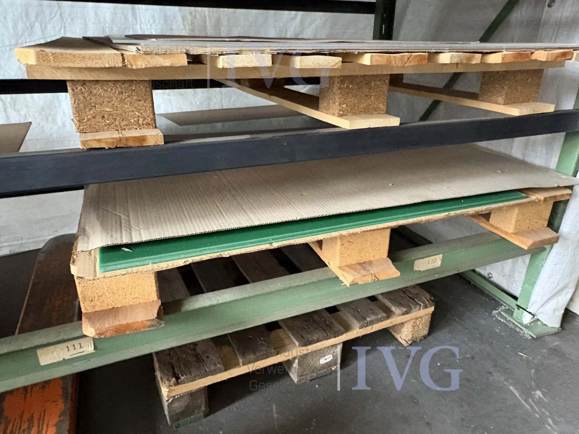 Schwerlastregal (grün) – foto 4 – kavel bij IVG, Freiberg