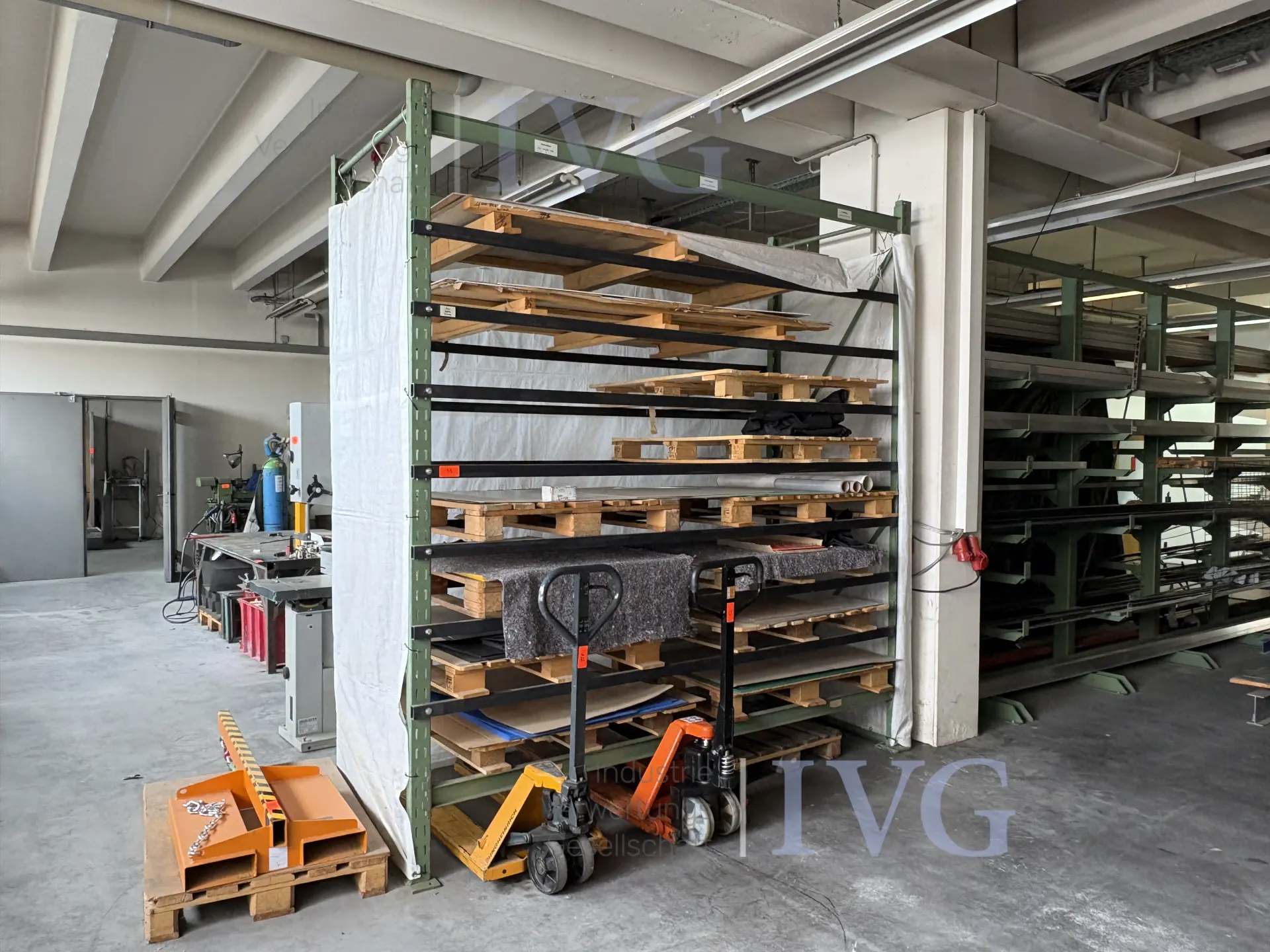 Schwerlastregal (grün) – foto 2 – kavel bij IVG, Freiberg