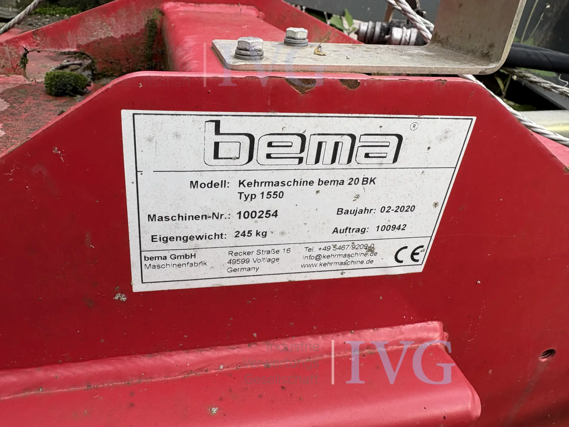 Kehrmaschine BEMA BEMA 20 1550 – foto 9 – kavel bij IVG, Glandorf