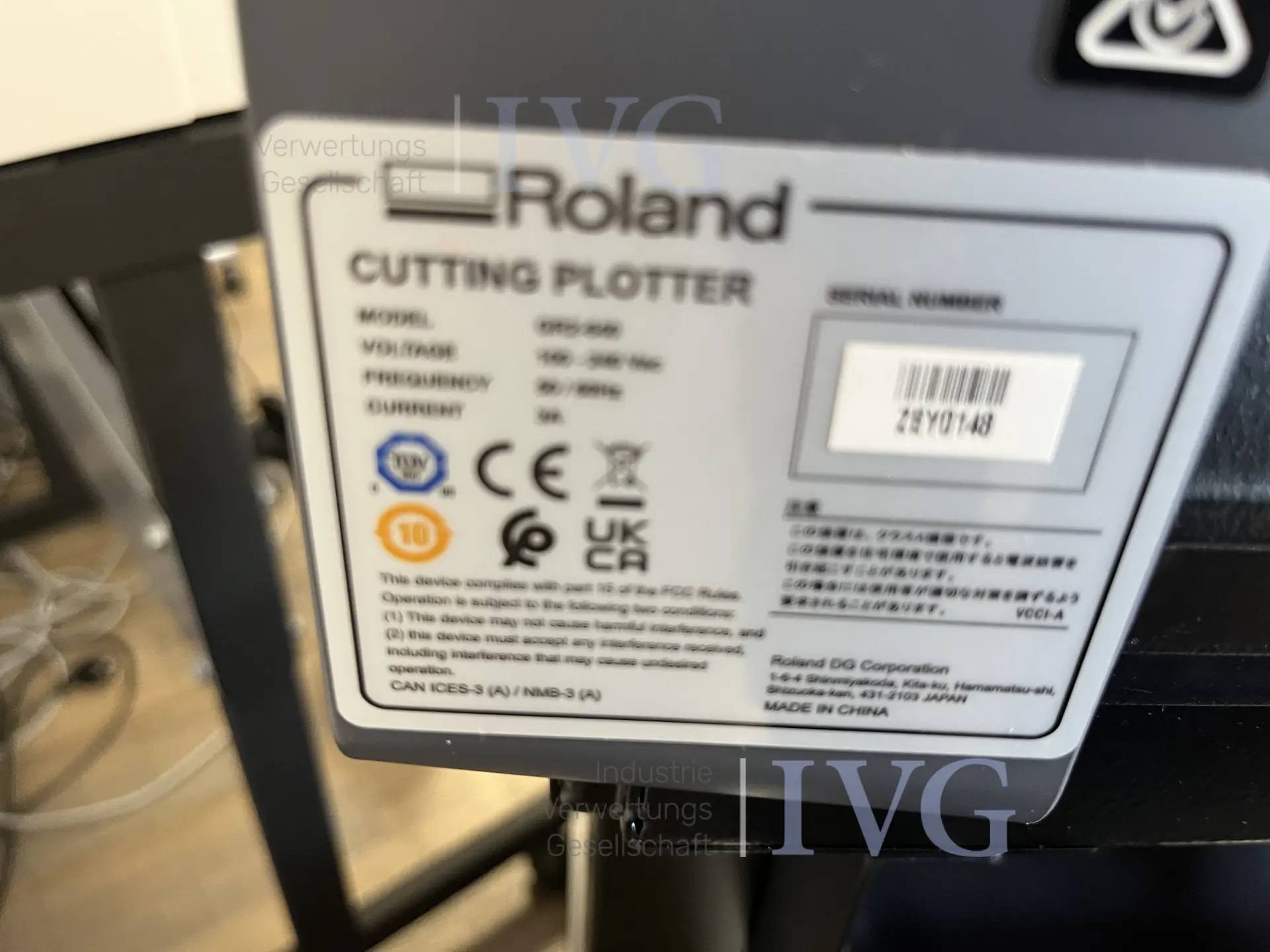 Schneidplotter ROLAND GR2-640 CAMM-1 – foto 4 – kavel bij IVG, Emsdetten