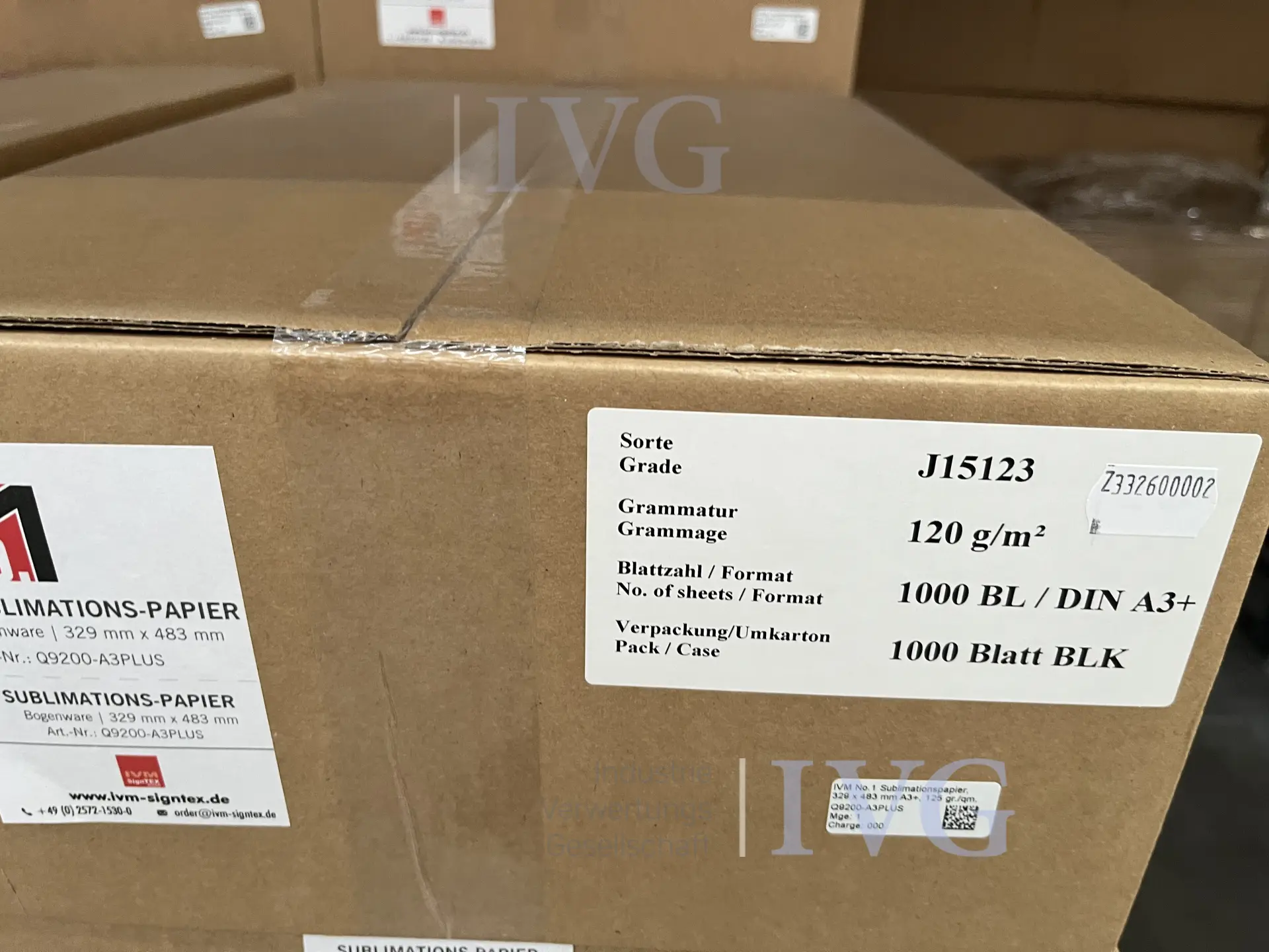 umfangreicher Posten Warenbestand Sublimationpapier – foto 5 – kavel bij IVG, Emsdetten