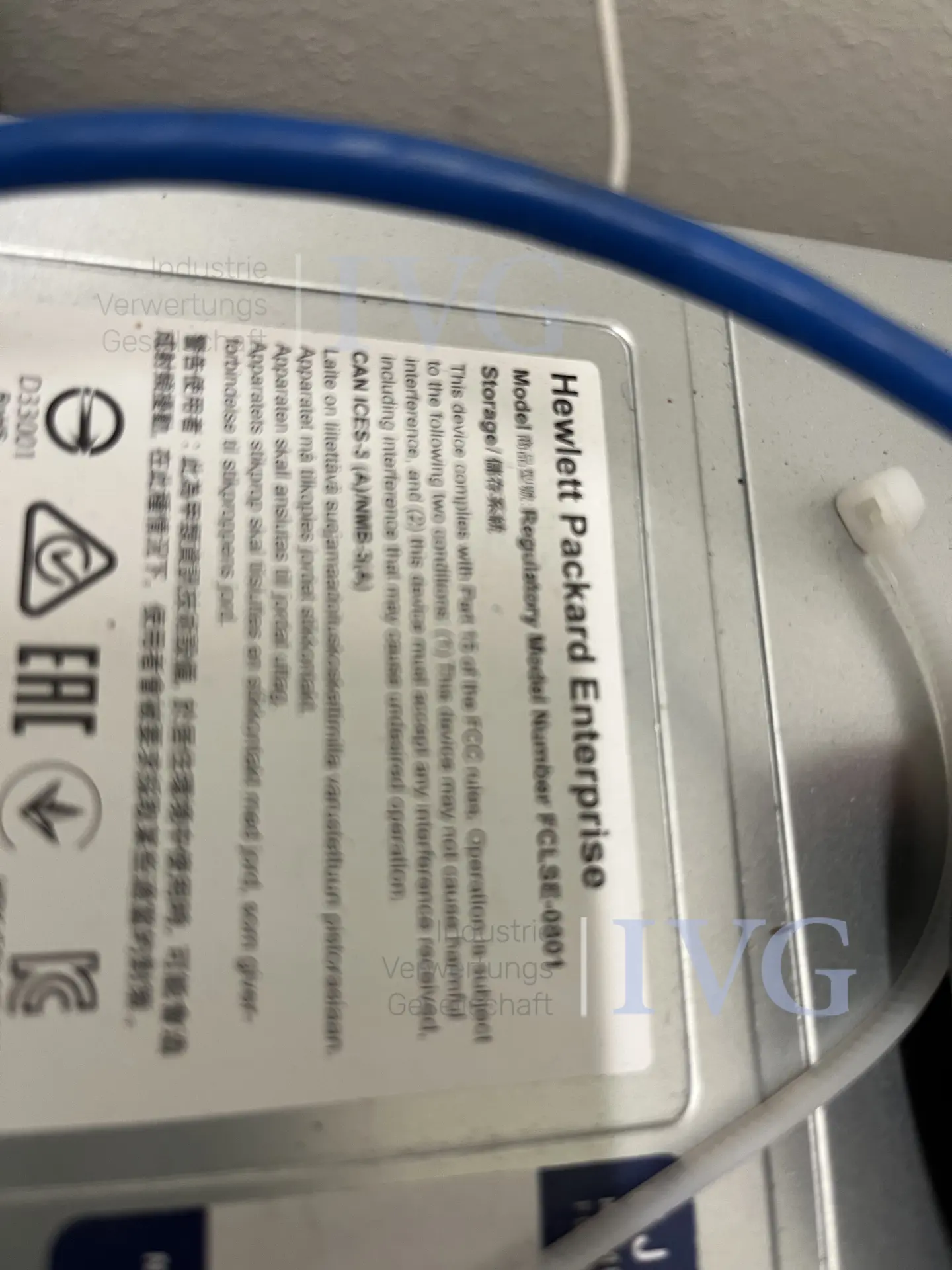 Server HP Regulatory Model Number FCLSE-0801 – foto 2 – kavel bij IVG, Emsdetten