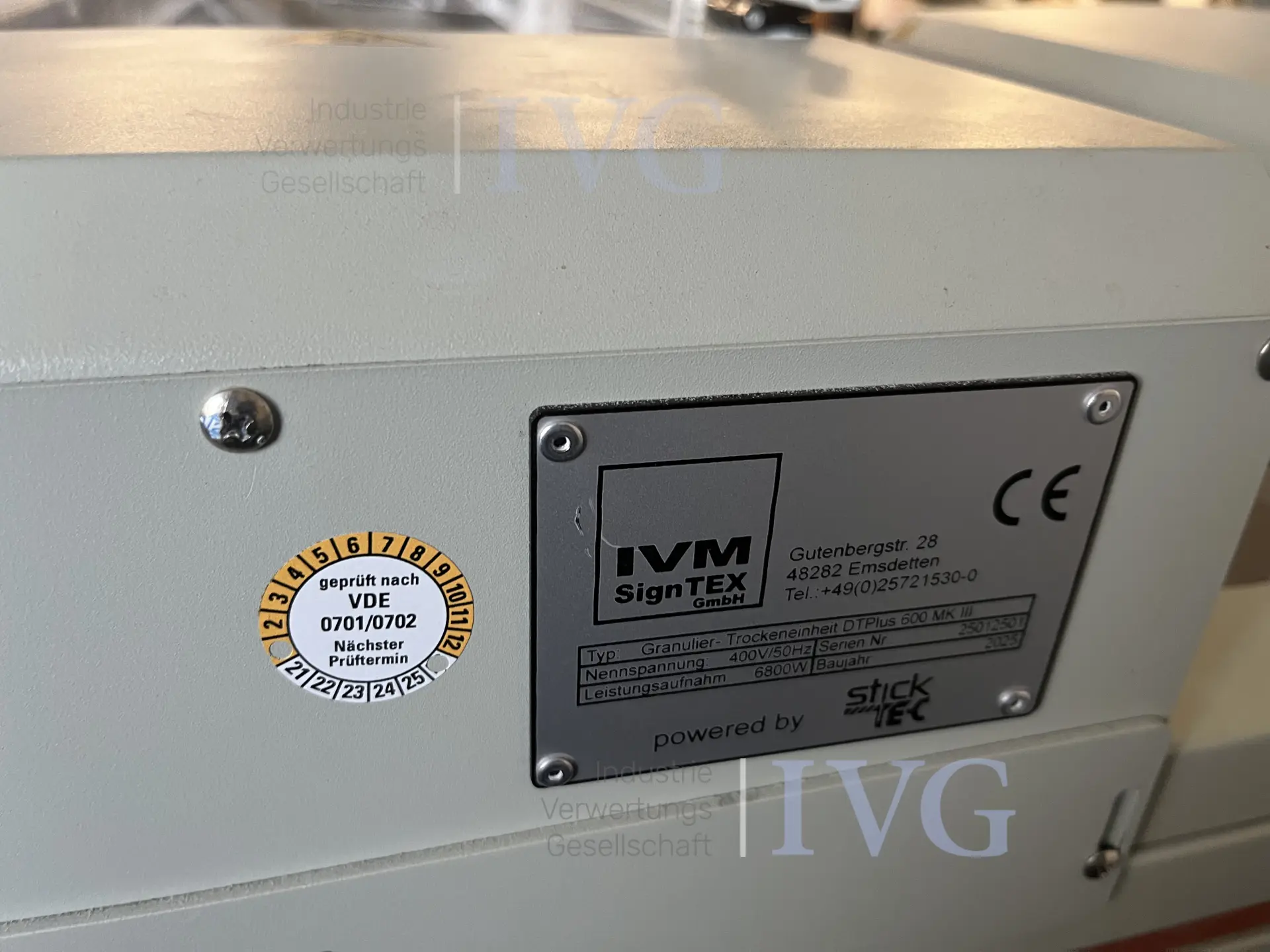Granulier- und Trocknungseinheit IVM SIGNTEX DTPLUS – foto 5 – kavel bij IVG, Emsdetten