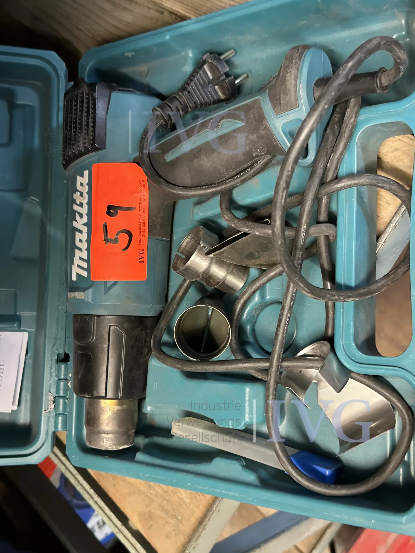 Heißluftfön MAKITA HG6031V – foto 3 – kavel bij IVG, Bautzen