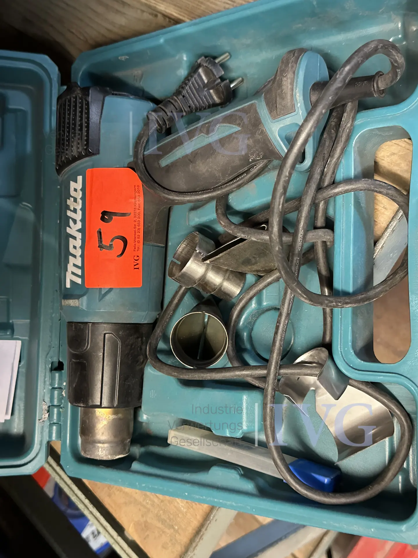Heißluftfön MAKITA HG6031V – foto 2 – kavel bij IVG, Bautzen
