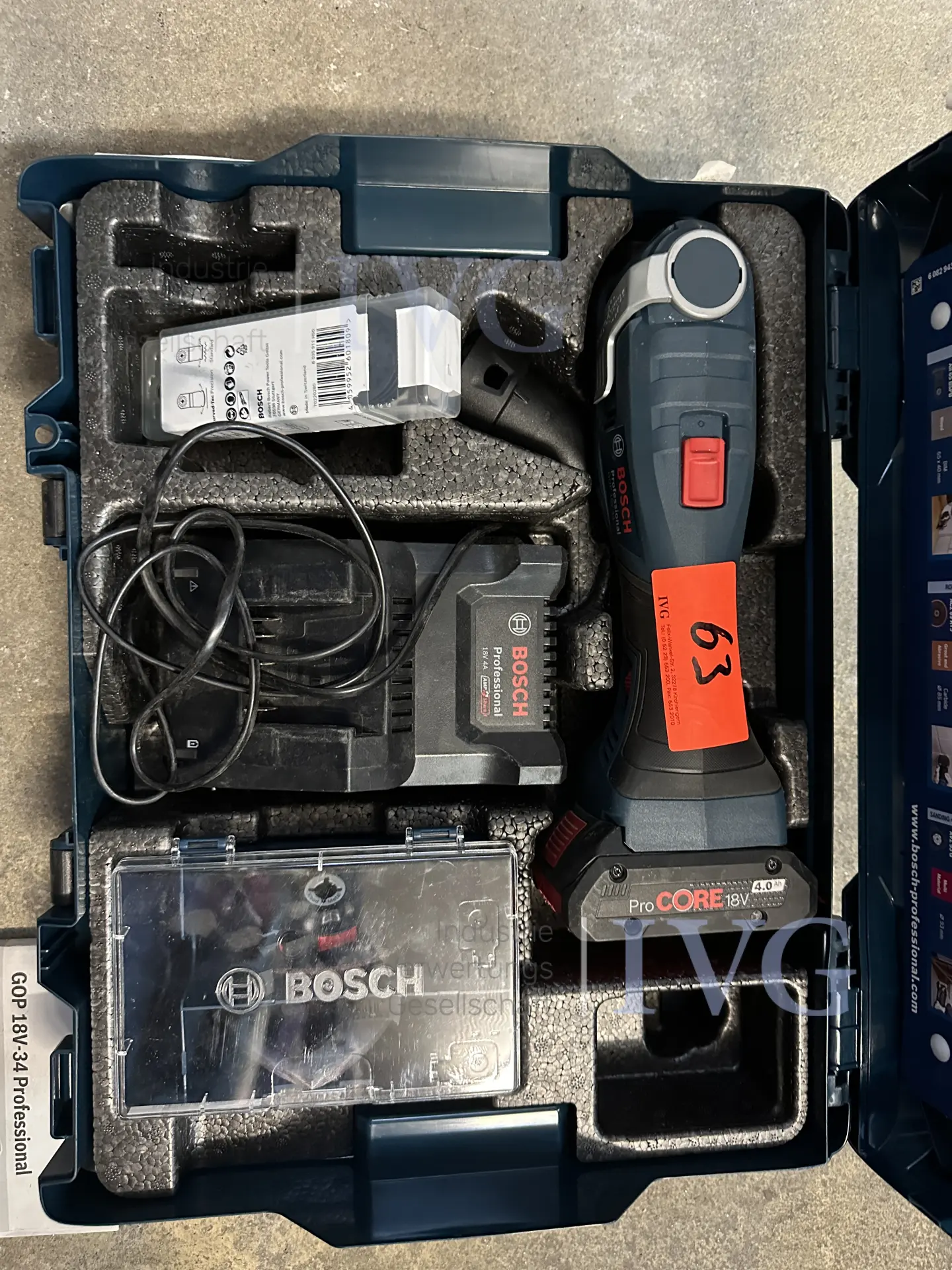Akku-Multitool BOSCH GOP 18V-34 – foto 3 – kavel bij IVG, Bautzen