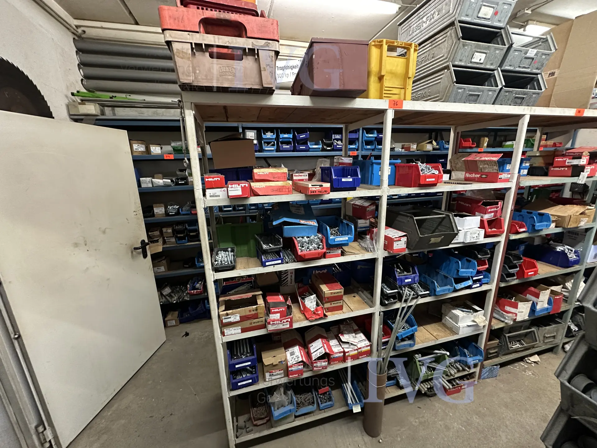 lfdm. Stahl-Lagerregal – foto 2 – kavel bij IVG, Bautzen