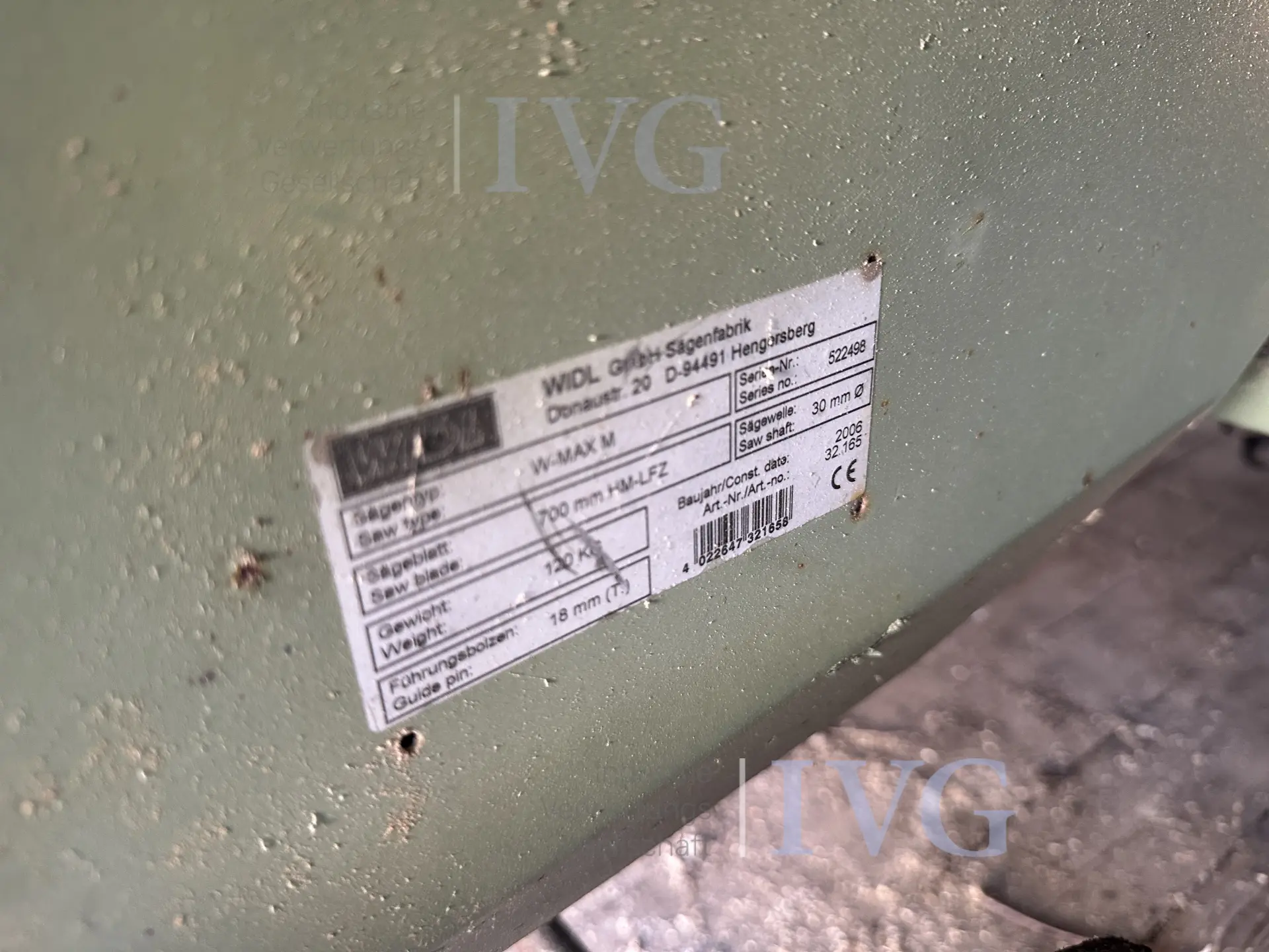 Kreissäge WIDL W-Max M – foto 5 – kavel bij IVG, Bautzen