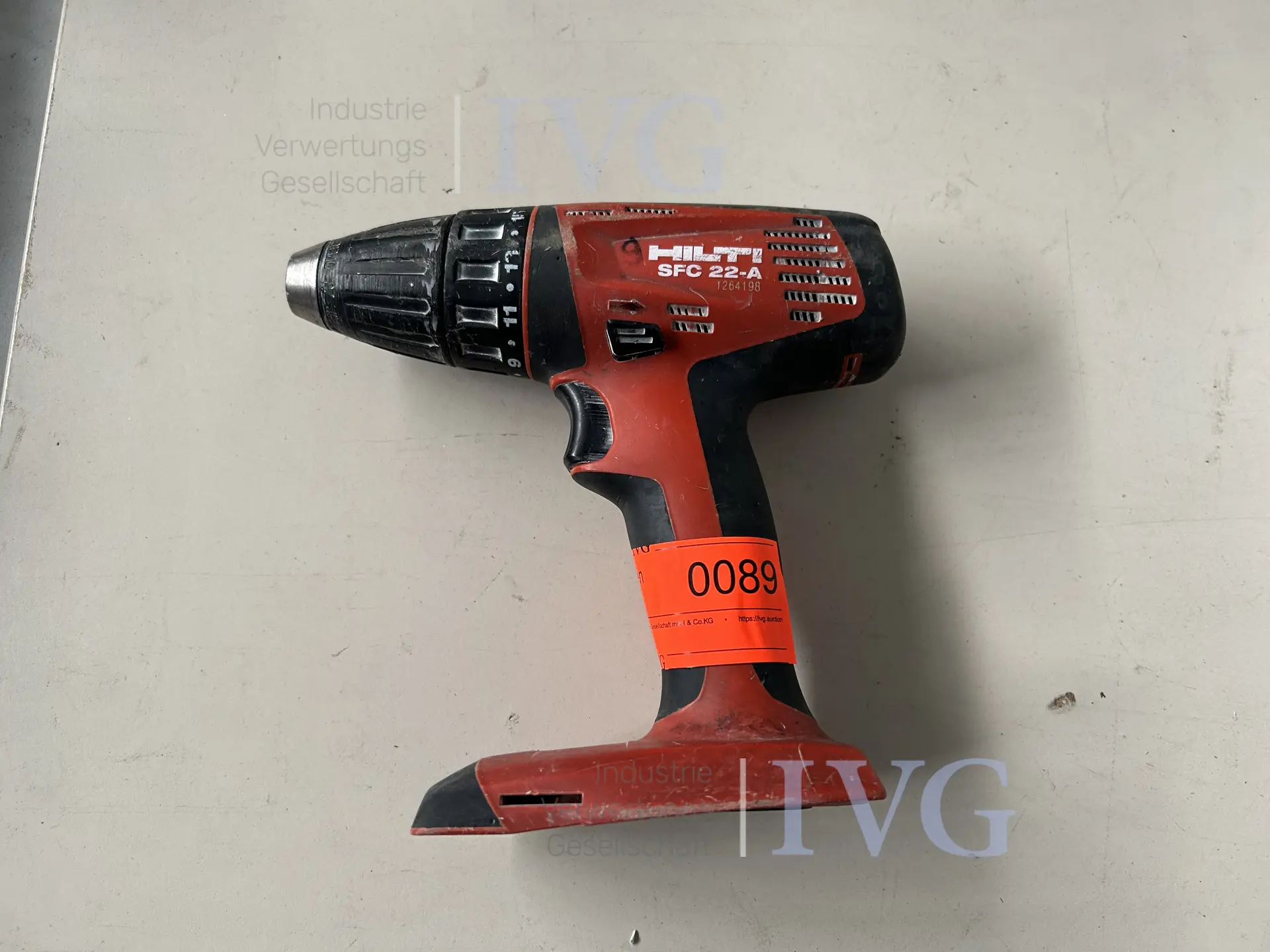 Akku-Schrauber HILTI SFC 22-A – kavel bij IVG, Kirchlengern
