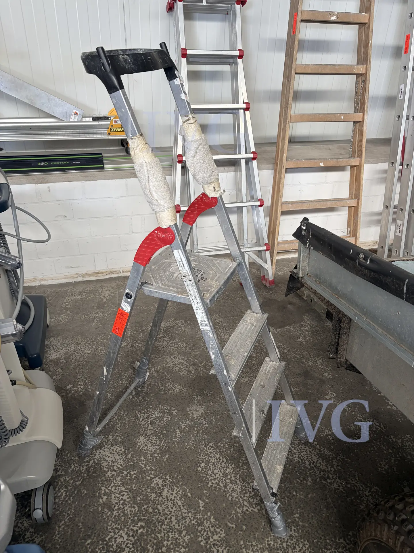 Alu-Stehleiter HAILO – kavel bij IVG, Kirchlengern