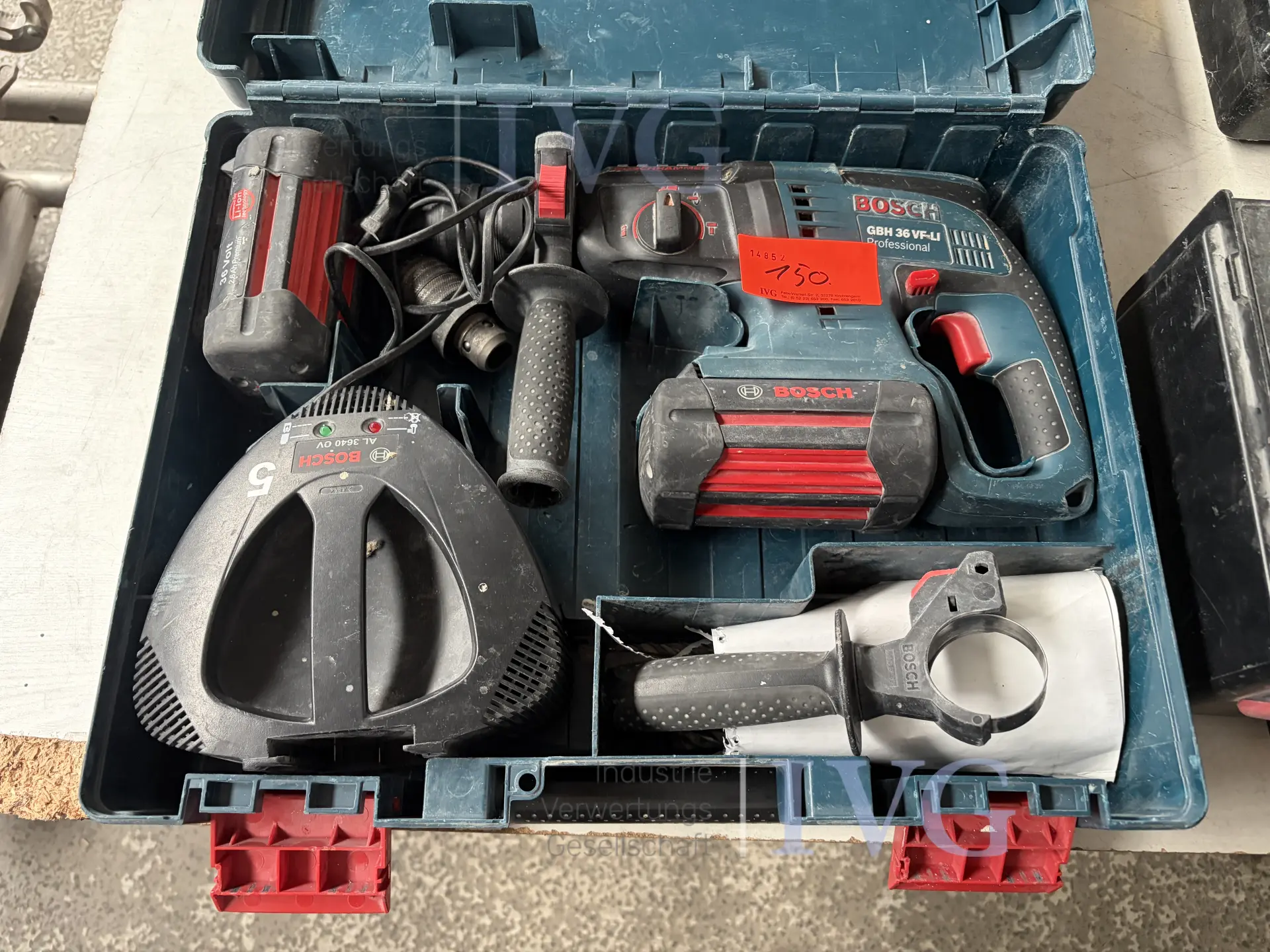 Akku-Bohrhammer BOSCH GBH 36 VF-LI – kavel bij IVG, Kirchlengern