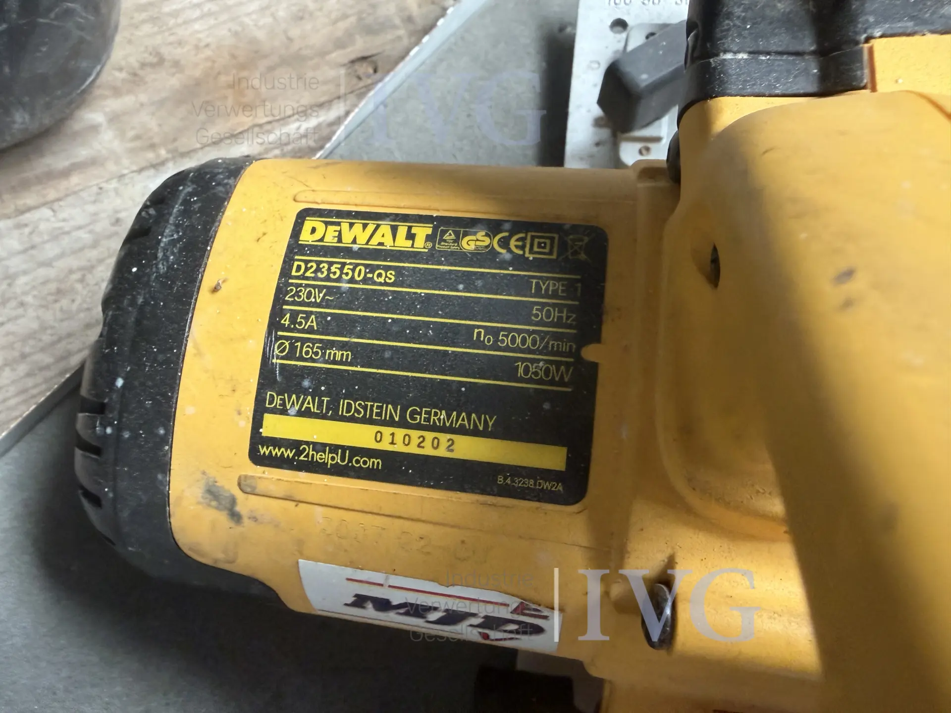 Handkreissäge DEWALT D23550-QS – foto 6 – kavel bij IVG, Kirchlengern