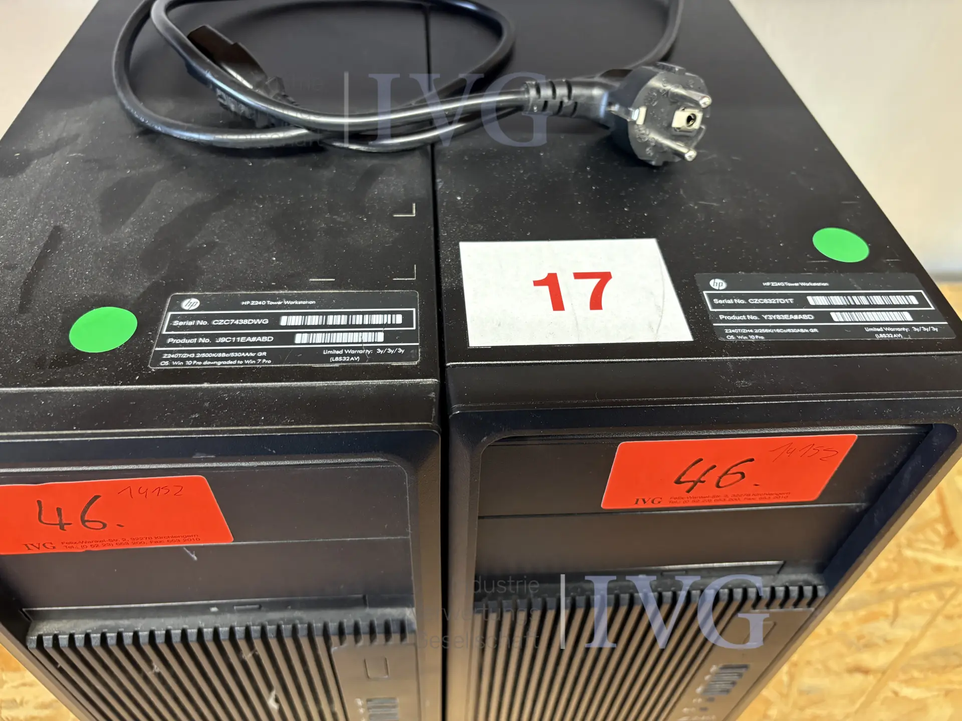 PC HP Z240 Workstation – foto 2 – kavel bij IVG, Schwaigern