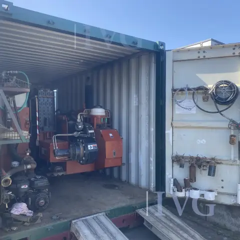 Mobile Horizontalbohr-/Spülbohranlage in 20-Fuß-Abroll- Container  HDD - Horizontal Directional Drilling