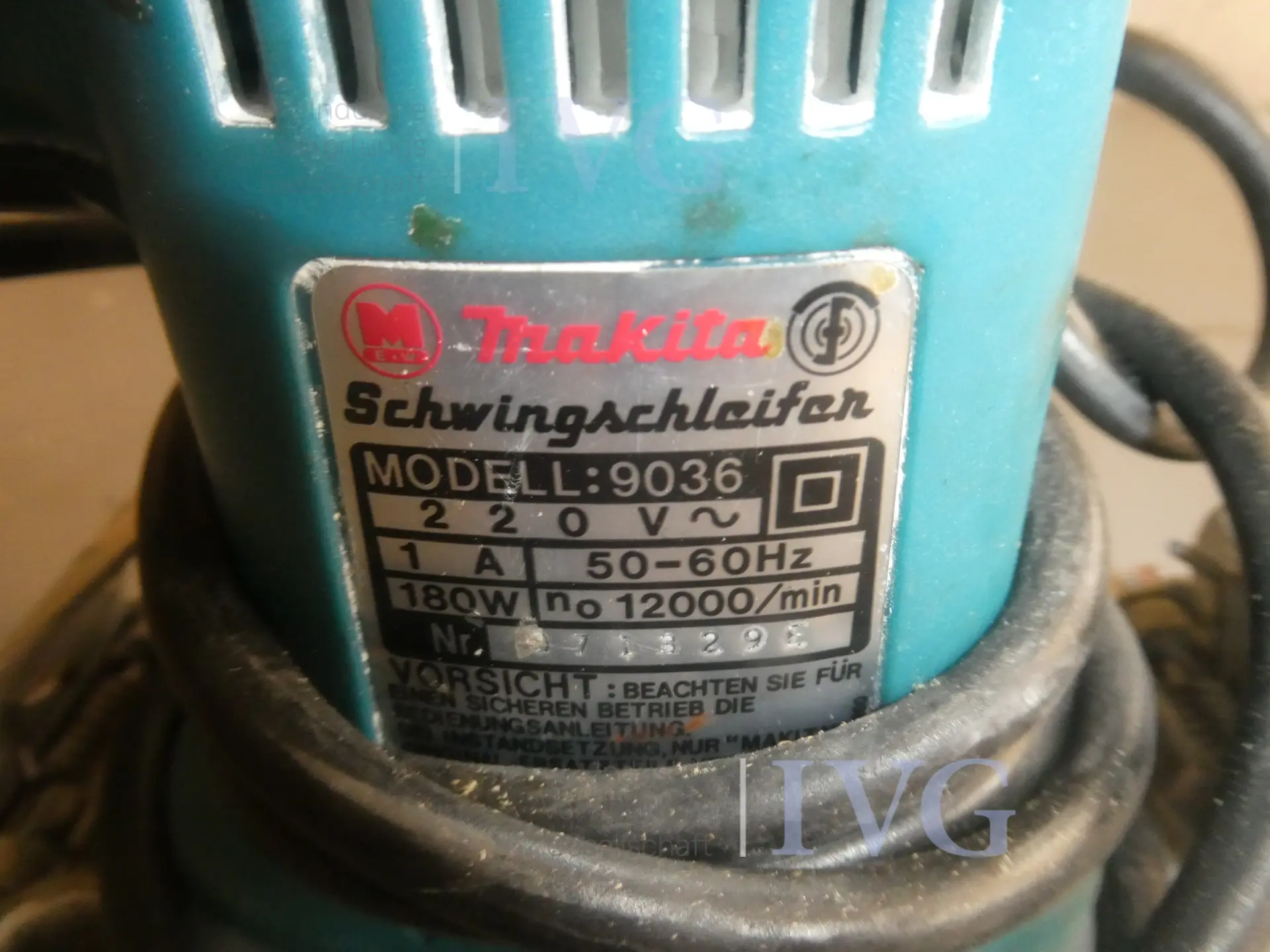 Excentrische schuurmachine MAKITA 9036 – foto 3 – kavel bij IVG, Oberhausen