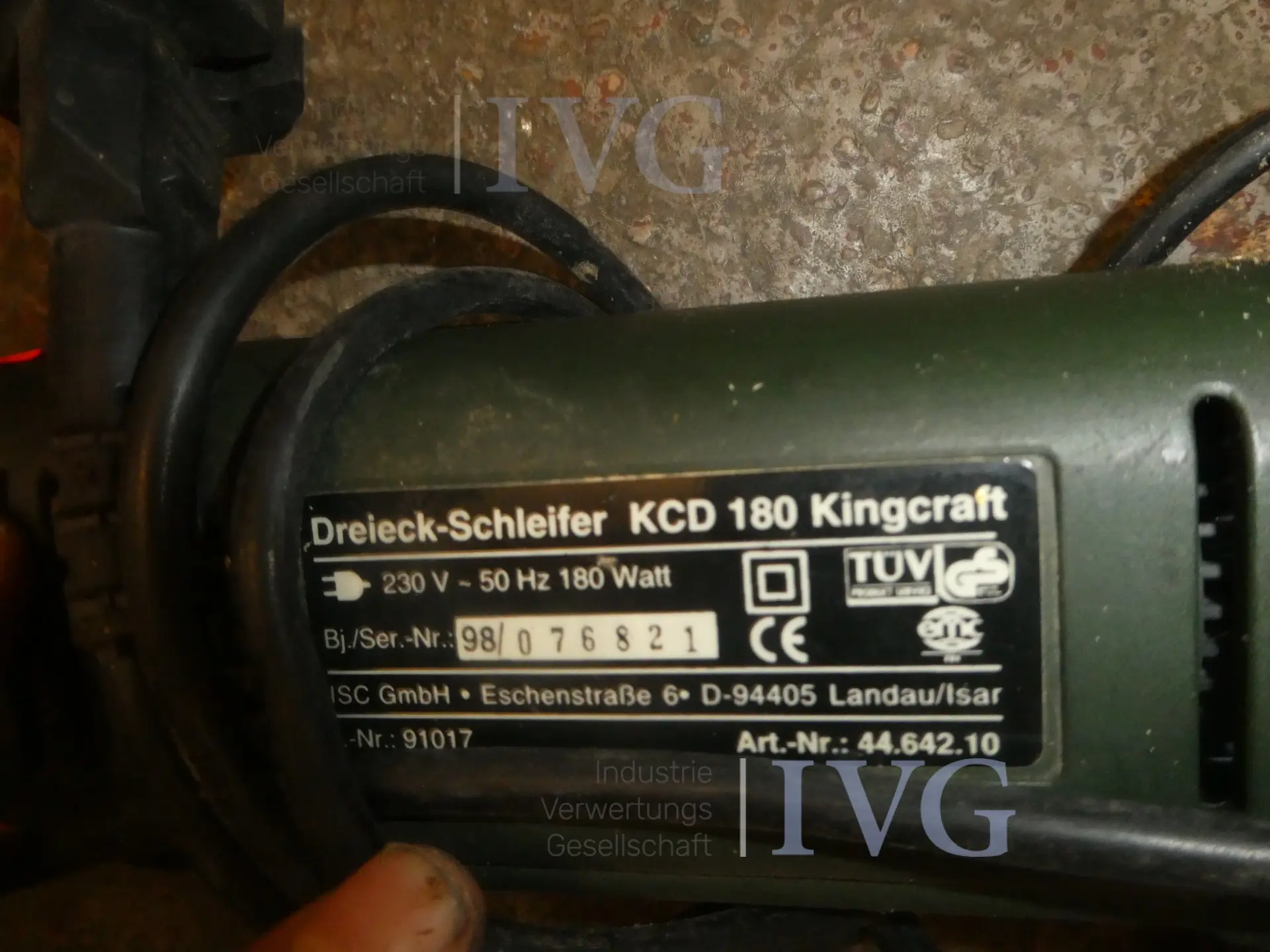 Delta-schuurmachine KINGCRAFT KCD 180 – foto 2 – kavel bij IVG, Oberhausen