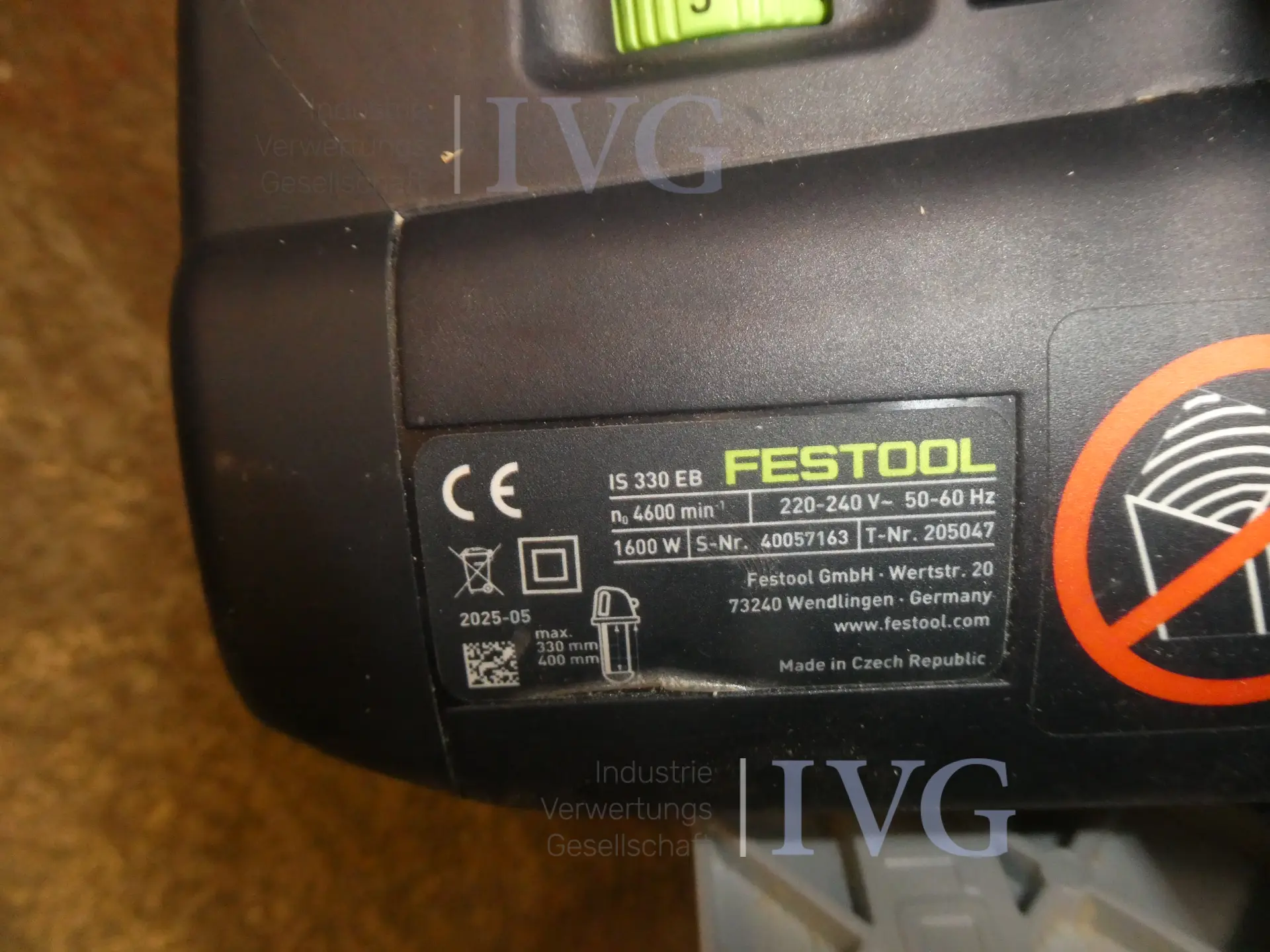 Zaag voor isolatiemateriaal FESTOOL IS 330 EB – foto 5 – kavel bij IVG, Oberhausen