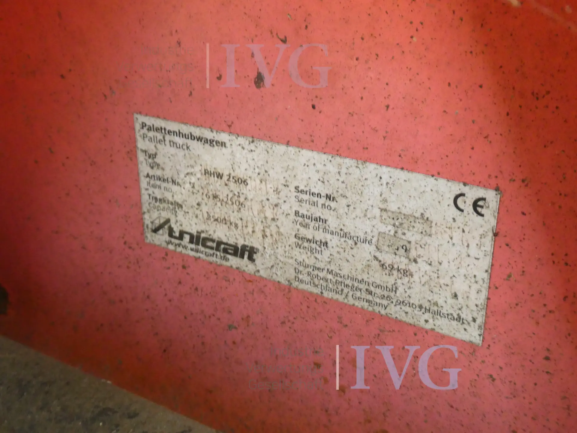 Vorkhefwagen UNICRAFT PHW 2506 – foto 3 – kavel bij IVG, Oberhausen