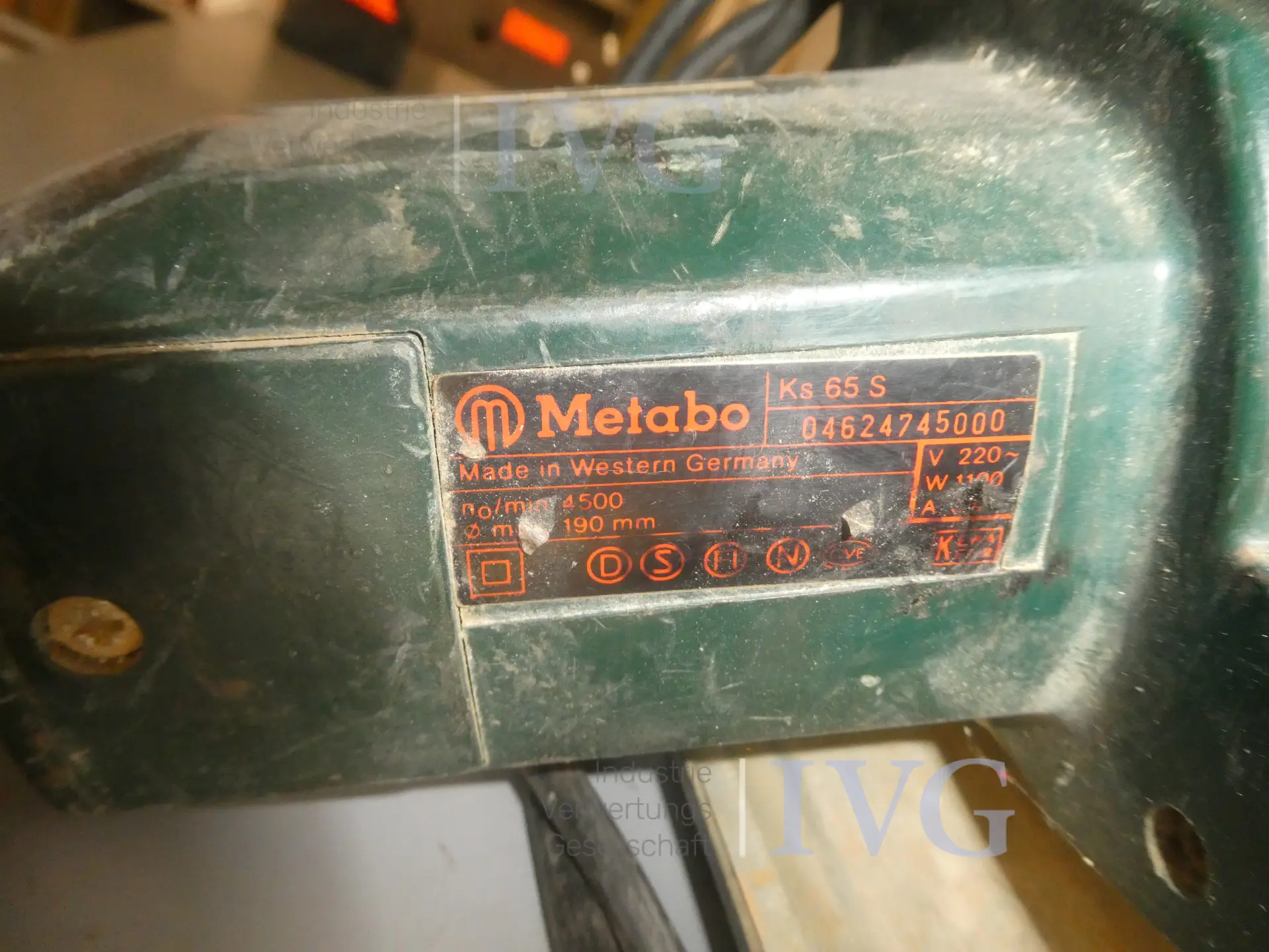 Handcirkelzaag METABO KS 65 S – foto 3 – kavel bij IVG, Oberhausen