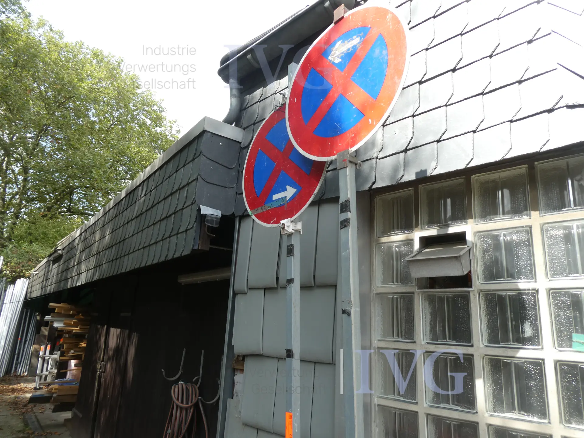 Verkeersborden – foto 4 – kavel bij IVG, Oberhausen