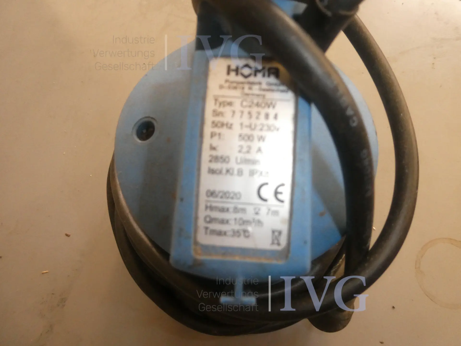 Dompelpomp HOMA C240 – foto 3 – kavel bij IVG, Oberhausen