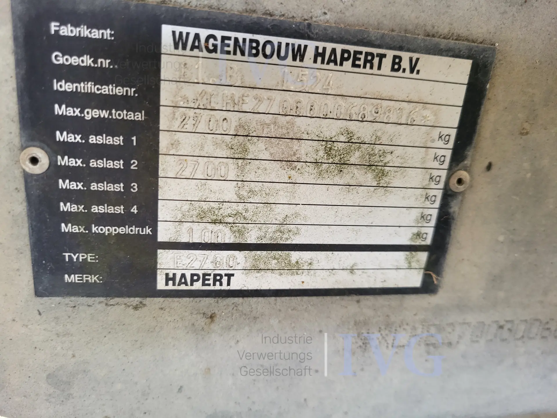 SDAH Kiepwagen met open laadbak WAGENBOUW HAPERT E2700 – foto 18 – kavel bij IVG, Kirchlengern