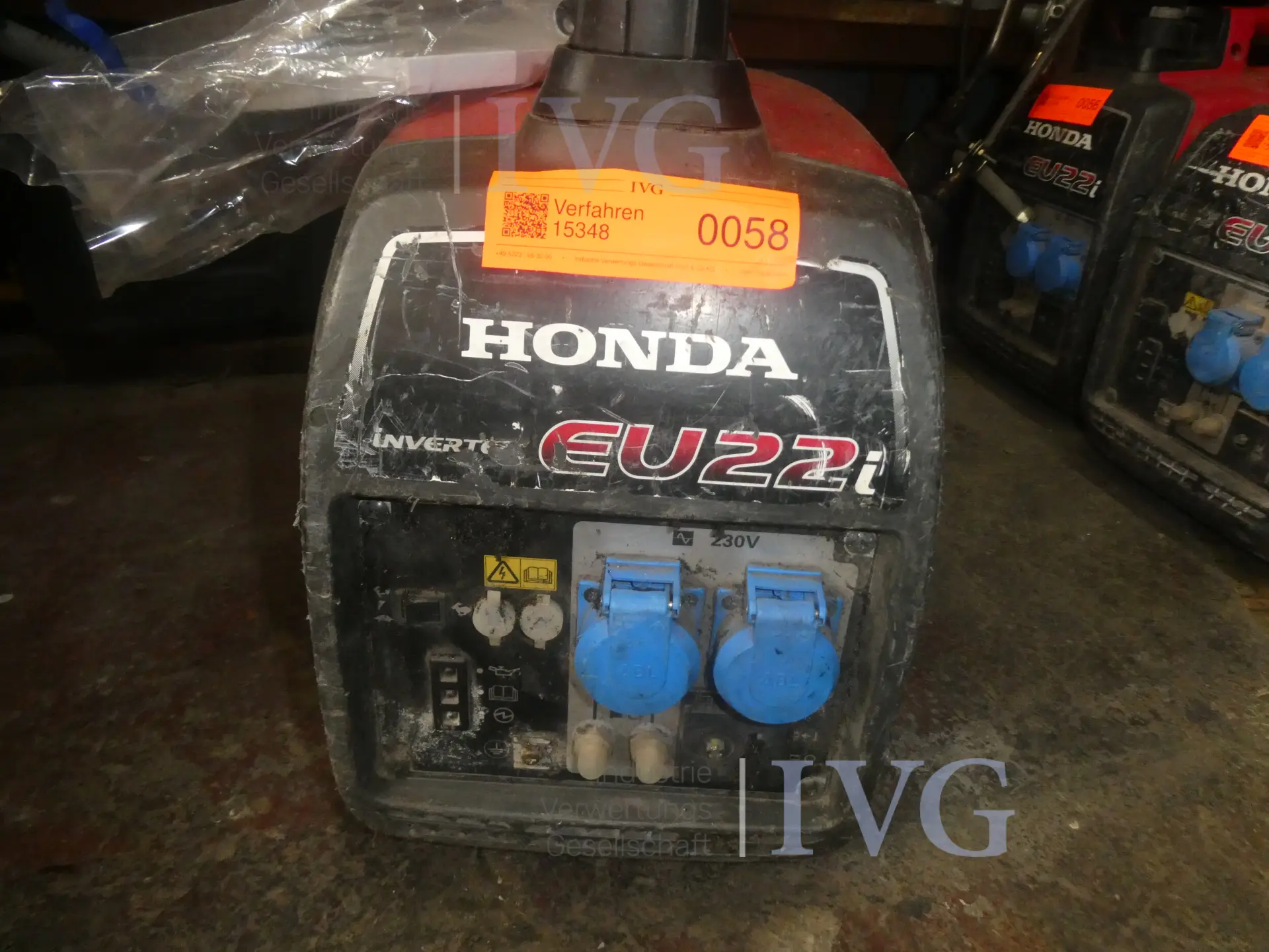 Stromerzeuger HONDA EU22i – foto 2 – kavel bij IVG, Oberhausen