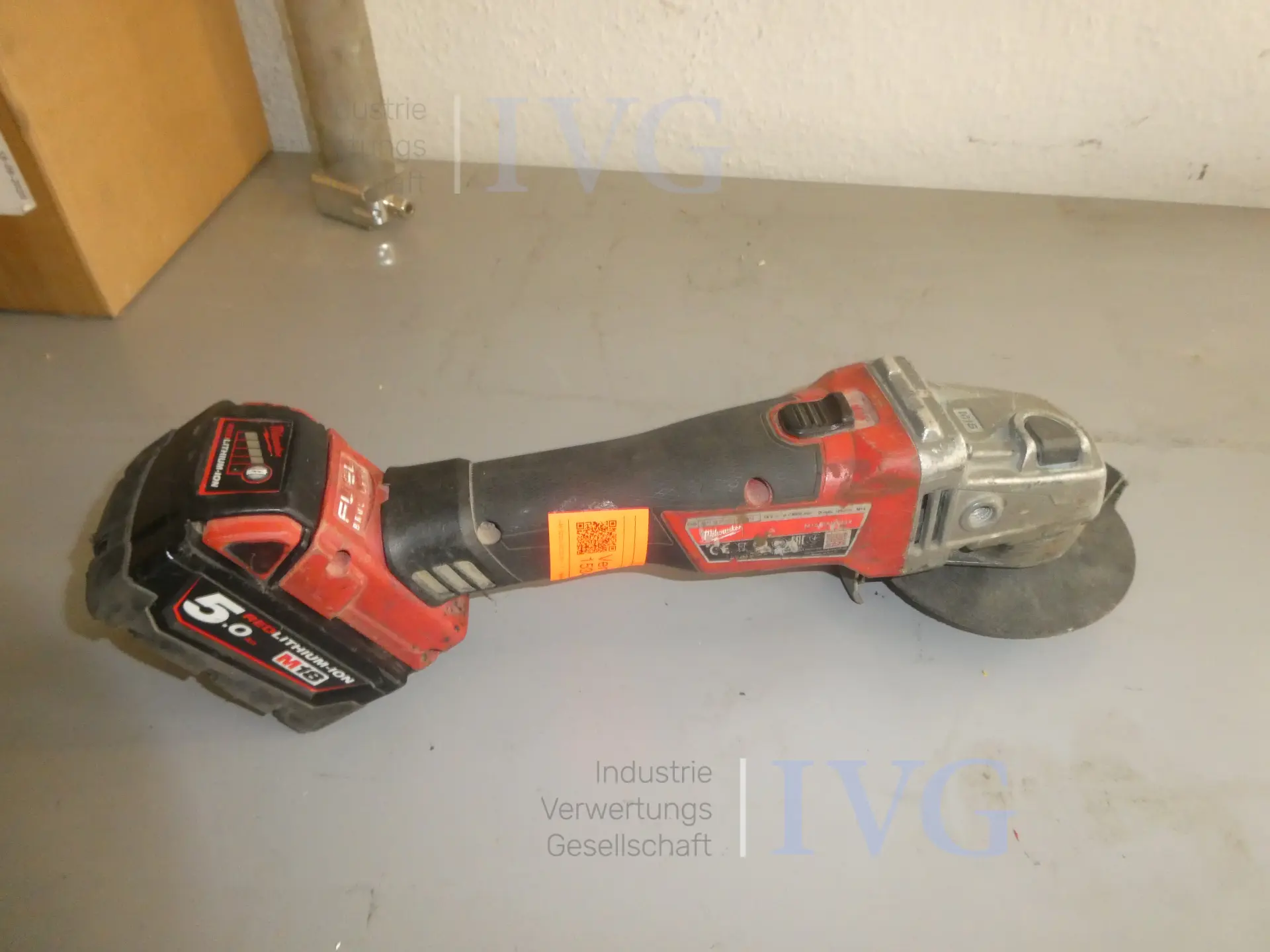 MILWAUKEE M18 CAG 125X accu-haakse slijper – foto 2 – kavel bij IVG, Oberhausen