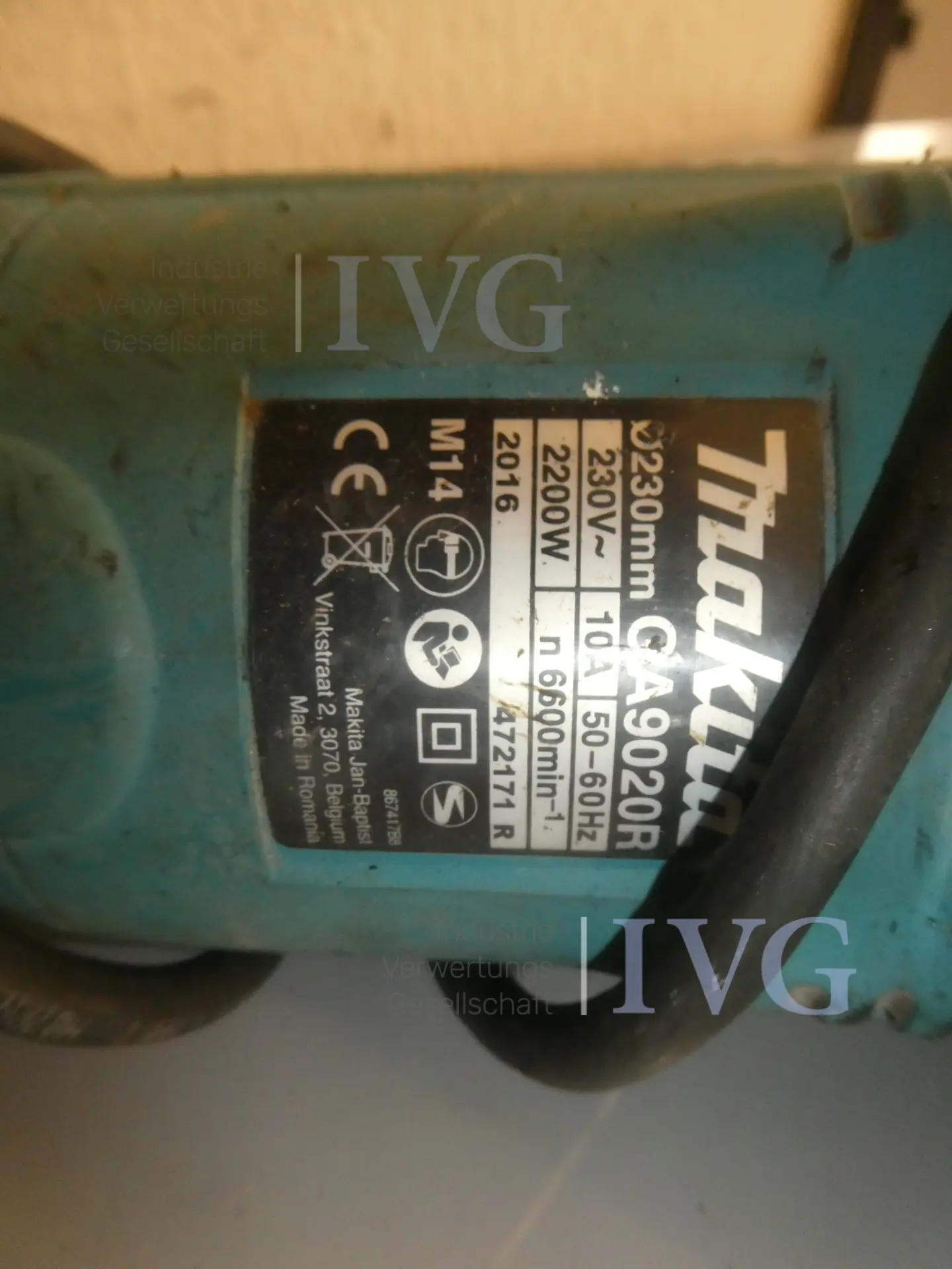Haakse slijpmachine MAKITA GA9020R – foto 3 – kavel bij IVG, Oberhausen