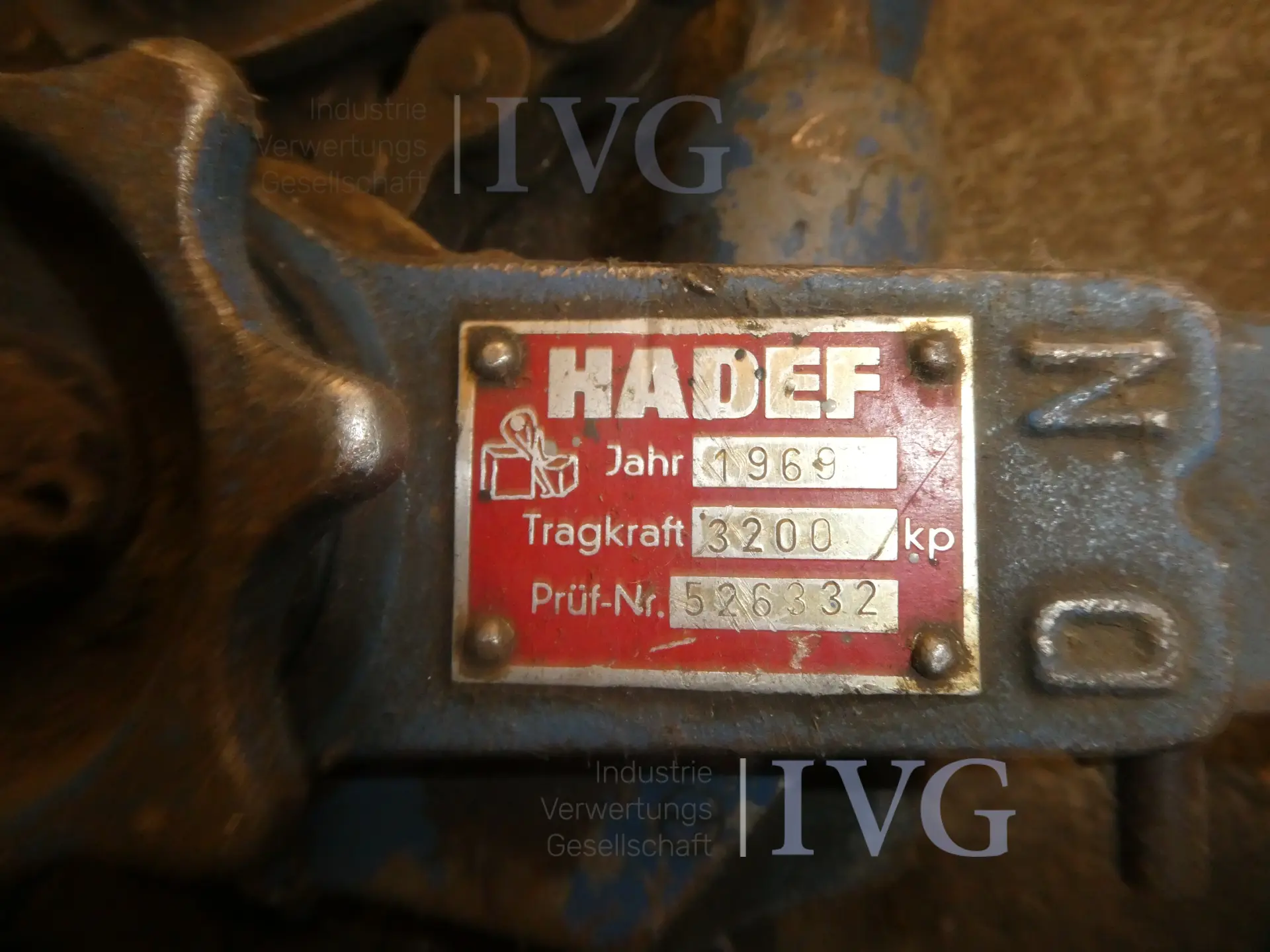 handmatige kettingtakel HADEF – foto 2 – kavel bij IVG, Oberhausen