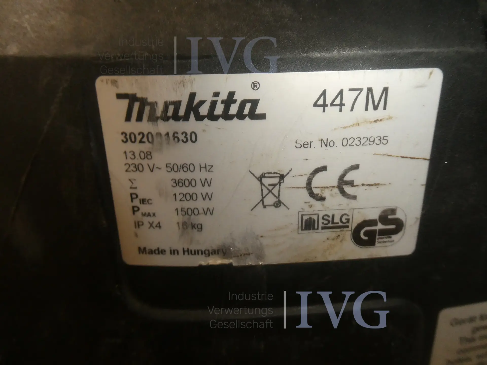 Industriële stofzuiger MAKITA 447M – foto 3 – kavel bij IVG, Oberhausen