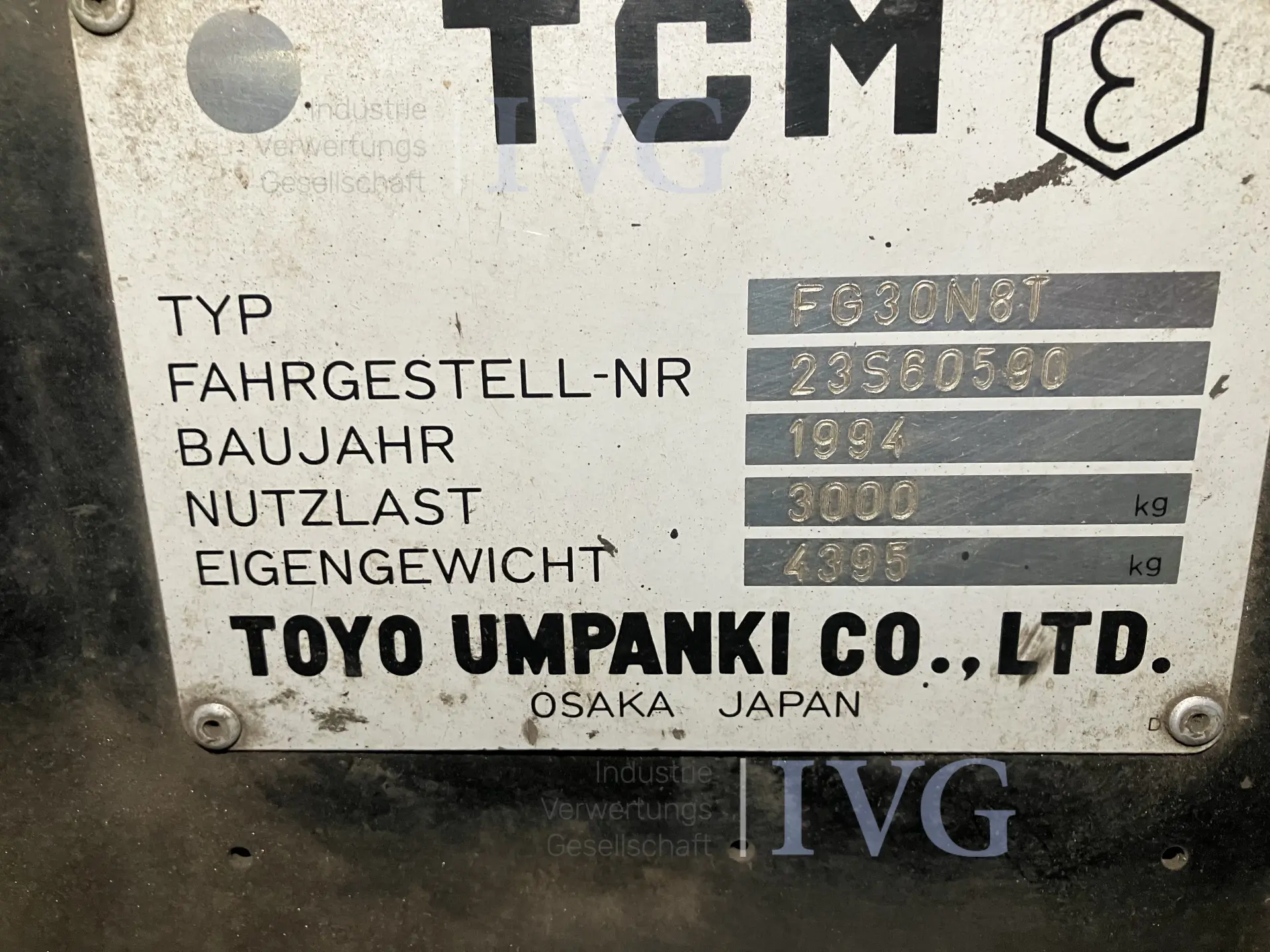 Treibgas – Gabelstapler TCM FG30N8T – foto 5 – kavel bij IVG, Sarstedt