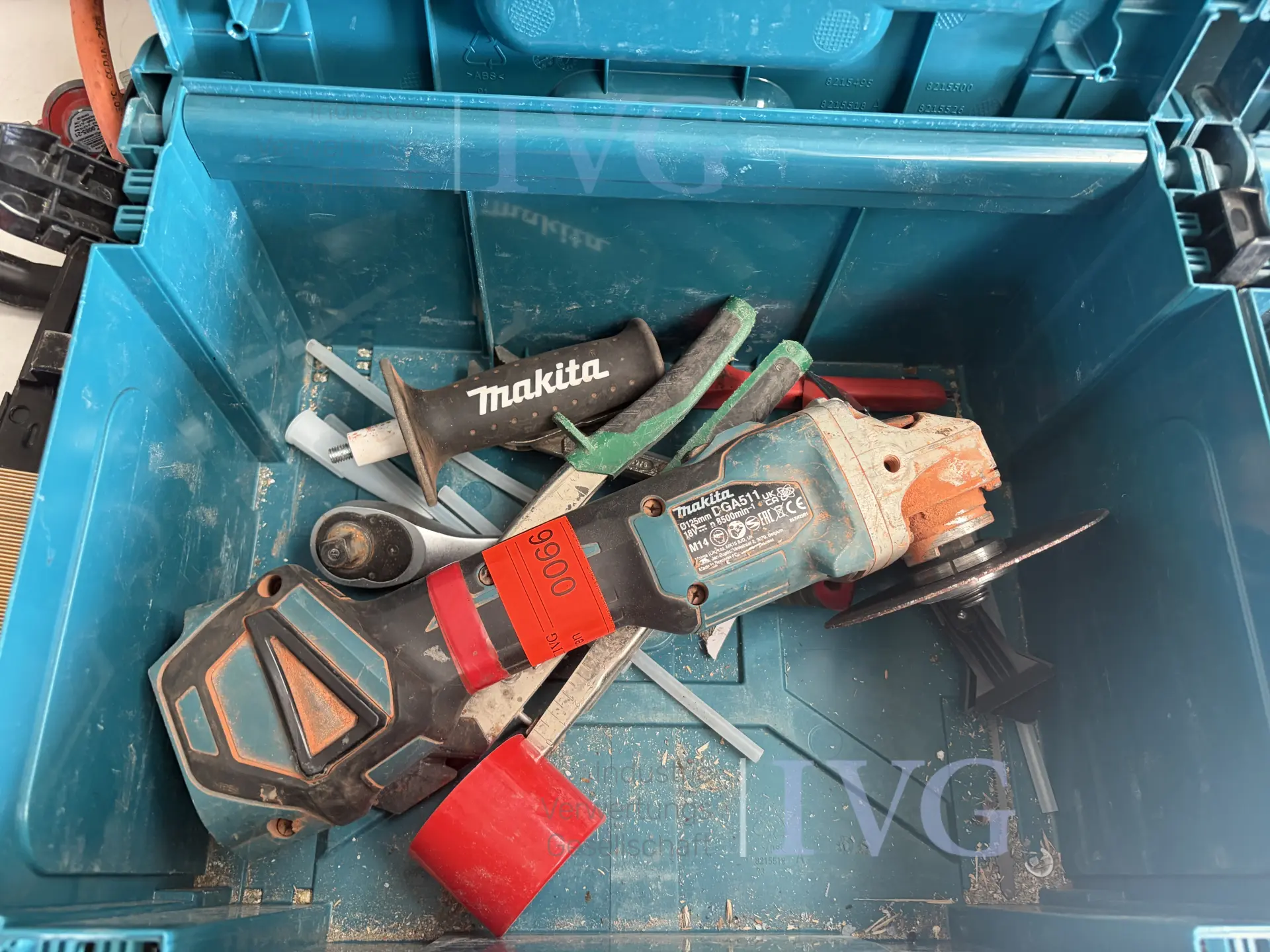 Akku-Winkelschleifer MAKITA DGA511 – kavel bij IVG, Krichlengern