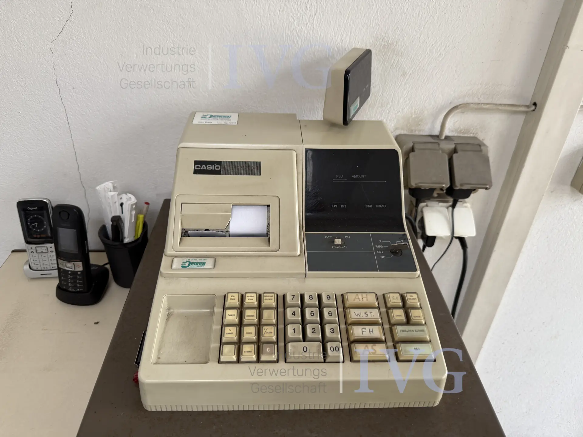 Kassa CASIO CE-2204 – foto 3 – kavel bij IVG, Wilhelmshaven