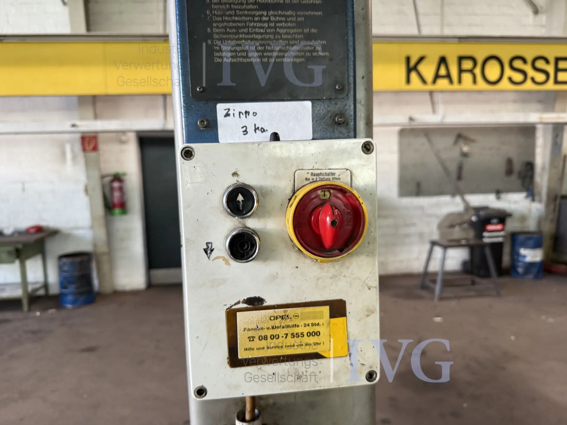 2-koloms hefbrug ZIPPO 1251 – foto 6 – kavel bij IVG, Wilhelmshaven